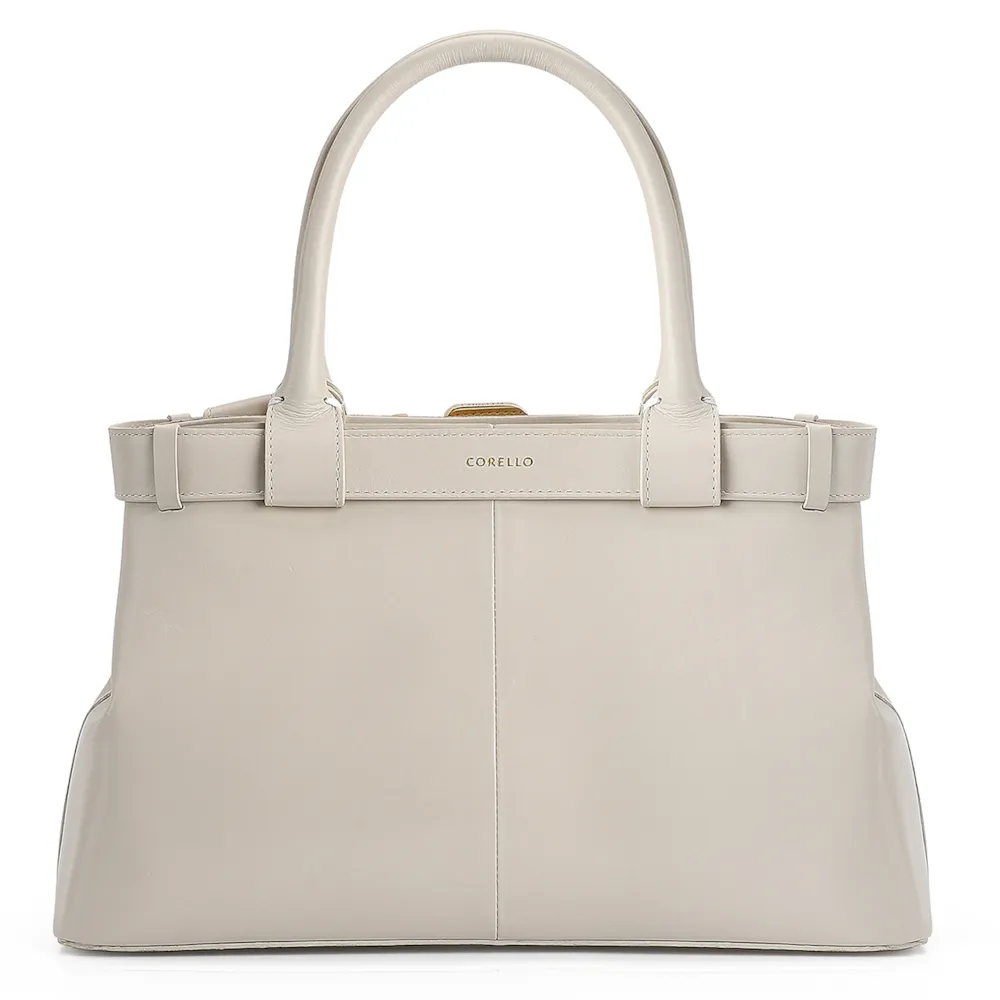 Bolsa Tote Couro Off White - imagem 4