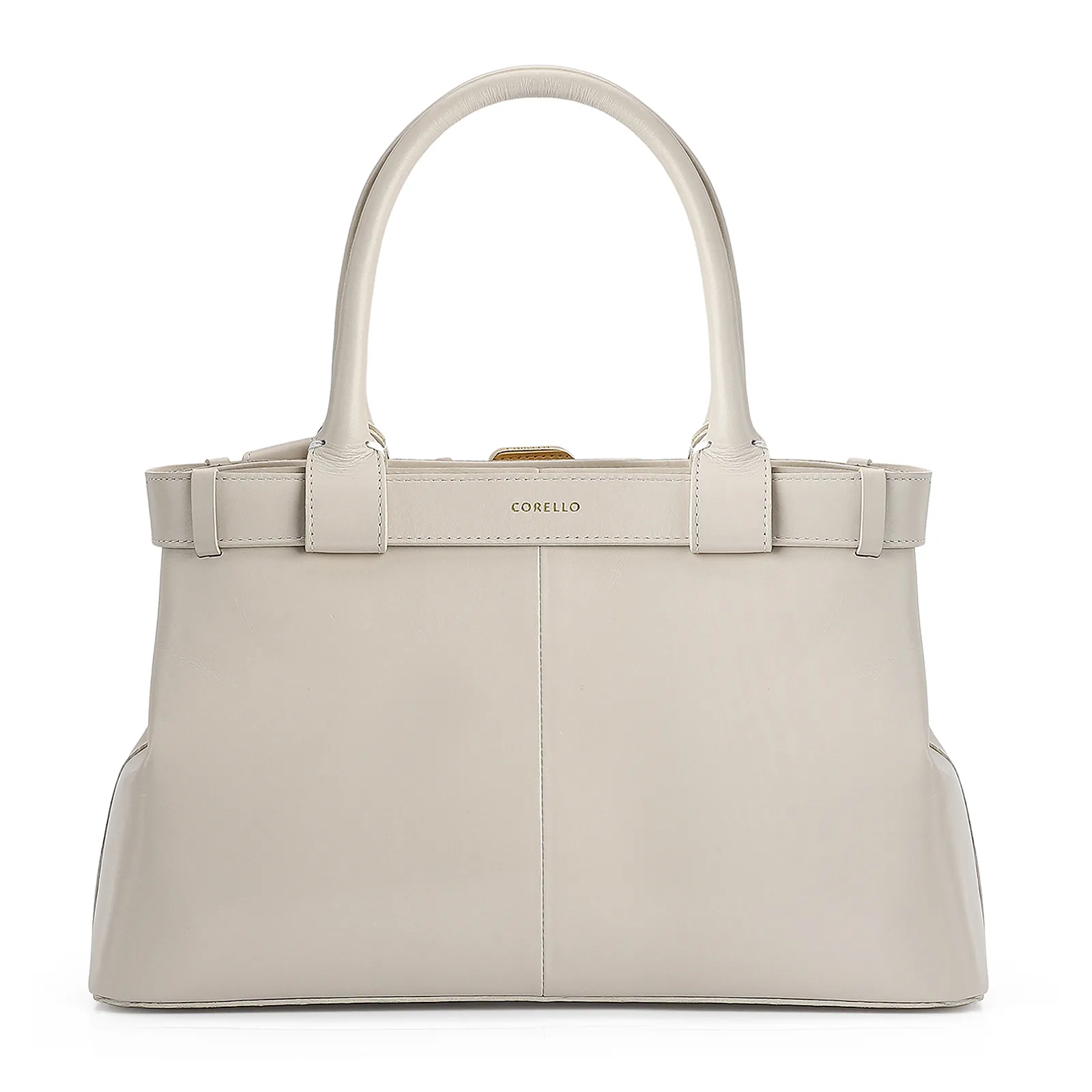 Bolsa Tote Couro Off White