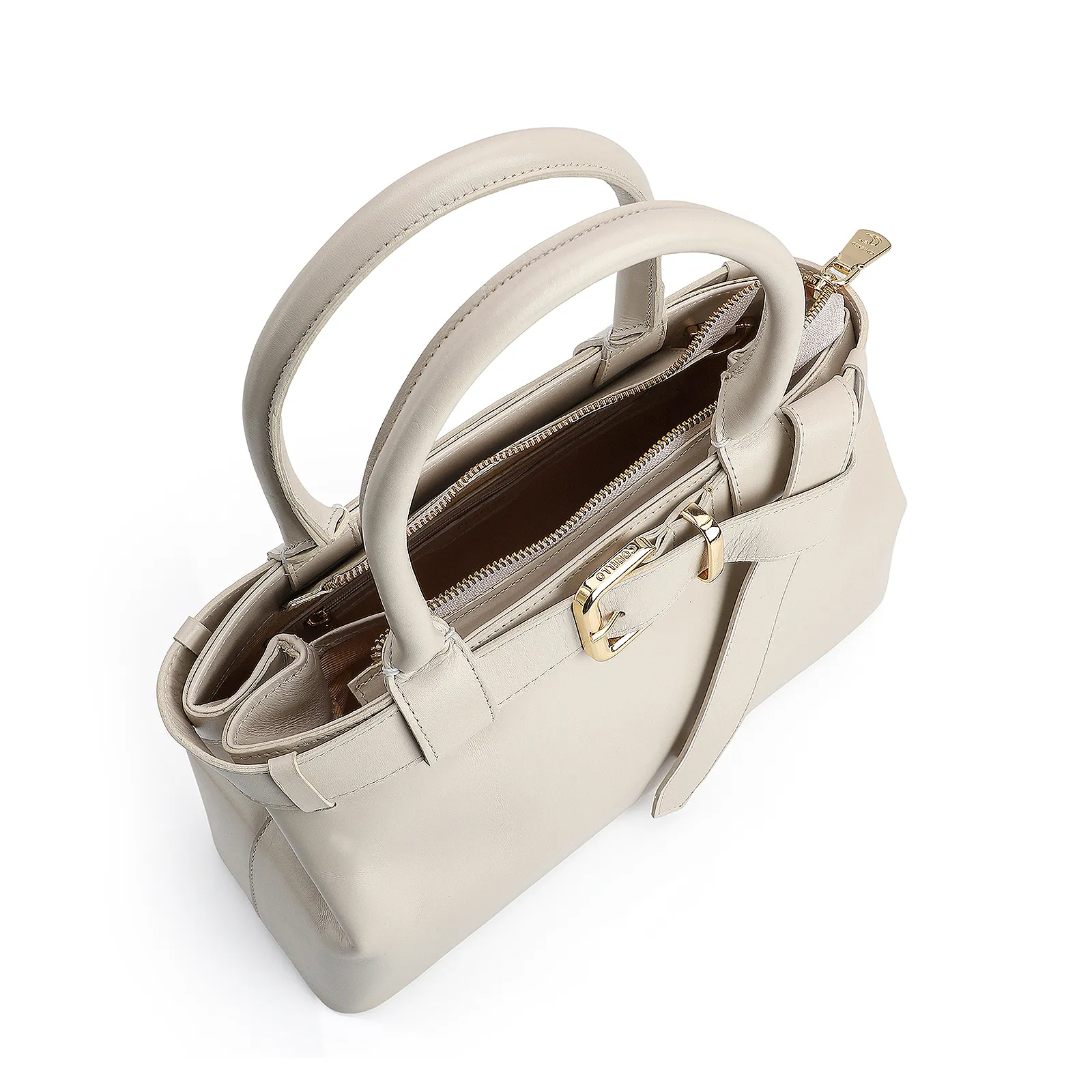 Bolsa Tote Couro Off White