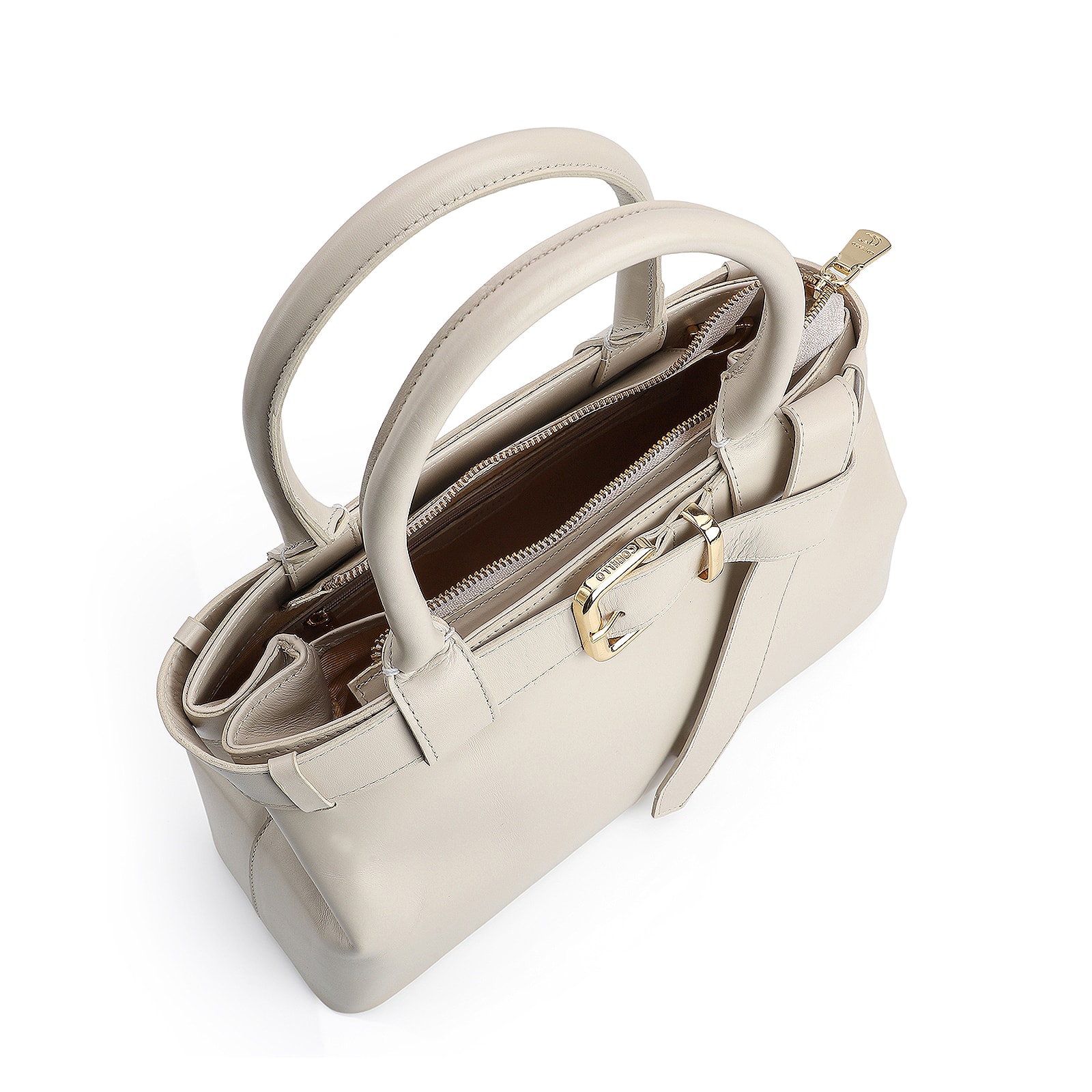 Bolsa Tote Couro Off White