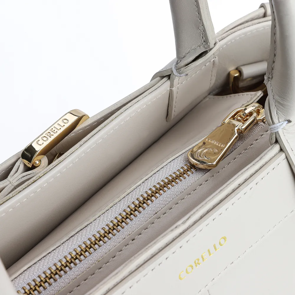 Bolsa Tote Couro Off White - imagem 6