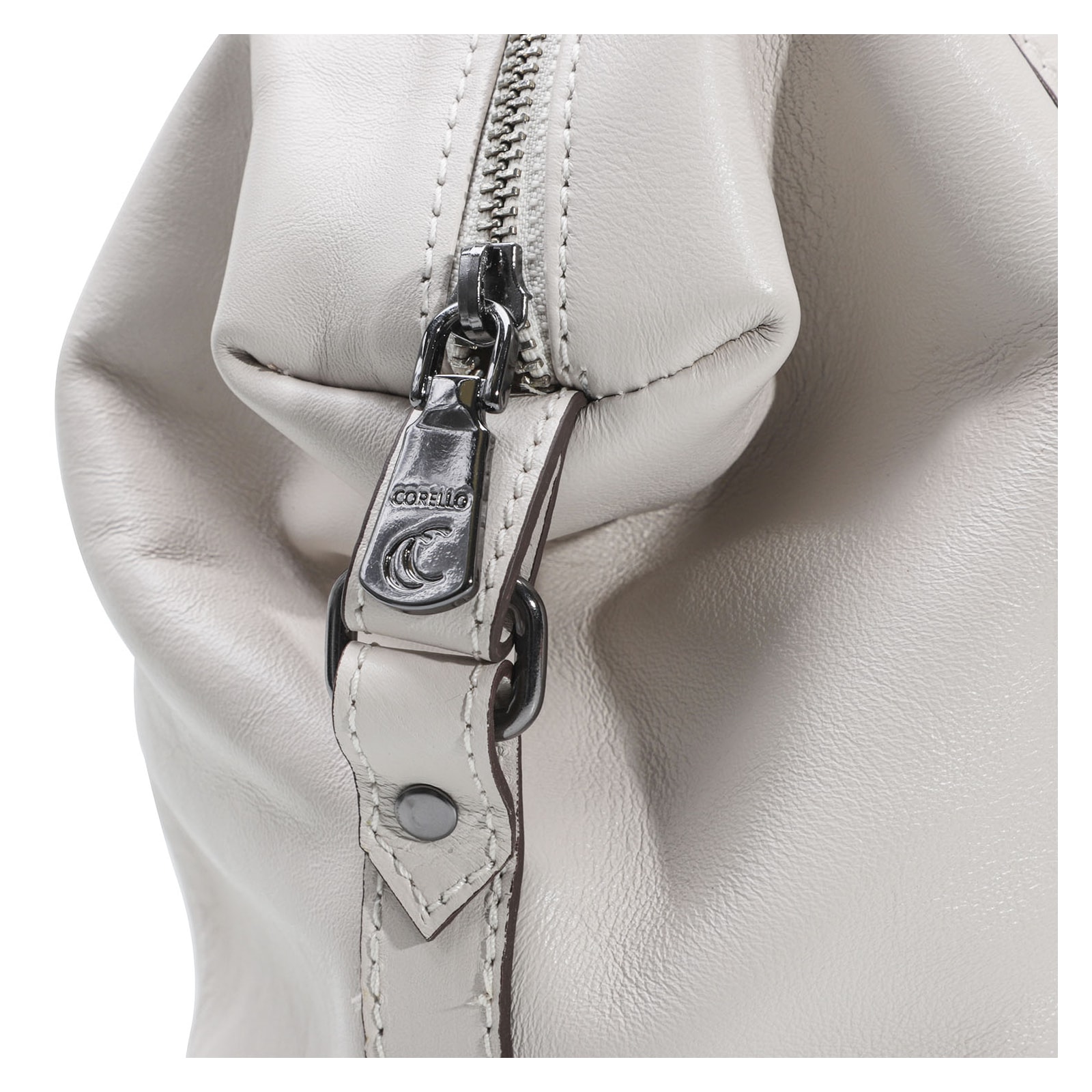 Bolsa Tote Couro Off White