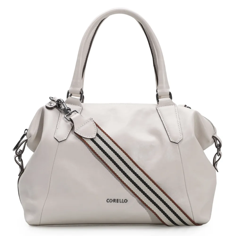 Bolsa Tote Couro Off White