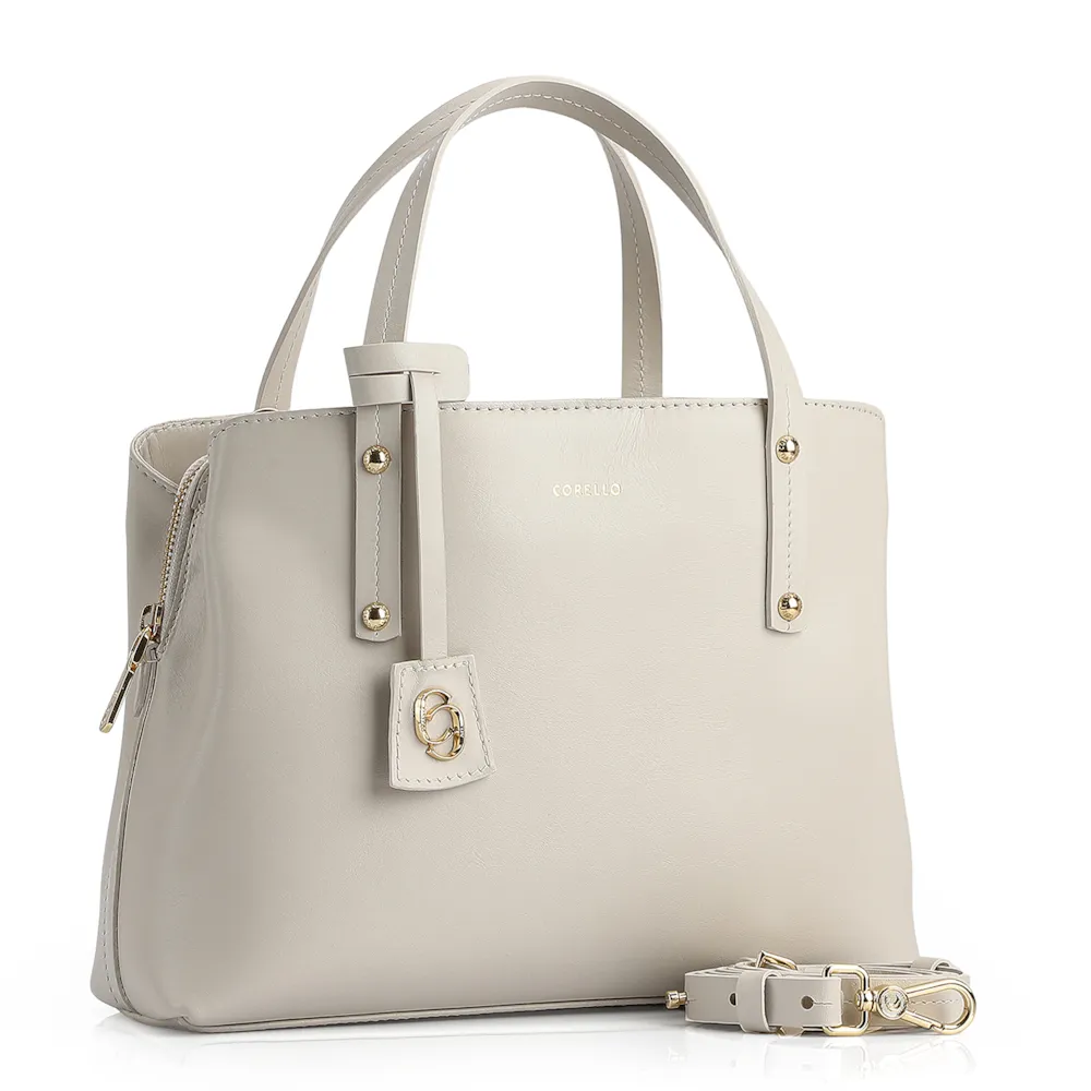 Bolsa Tote Couro Off White - imagem 3