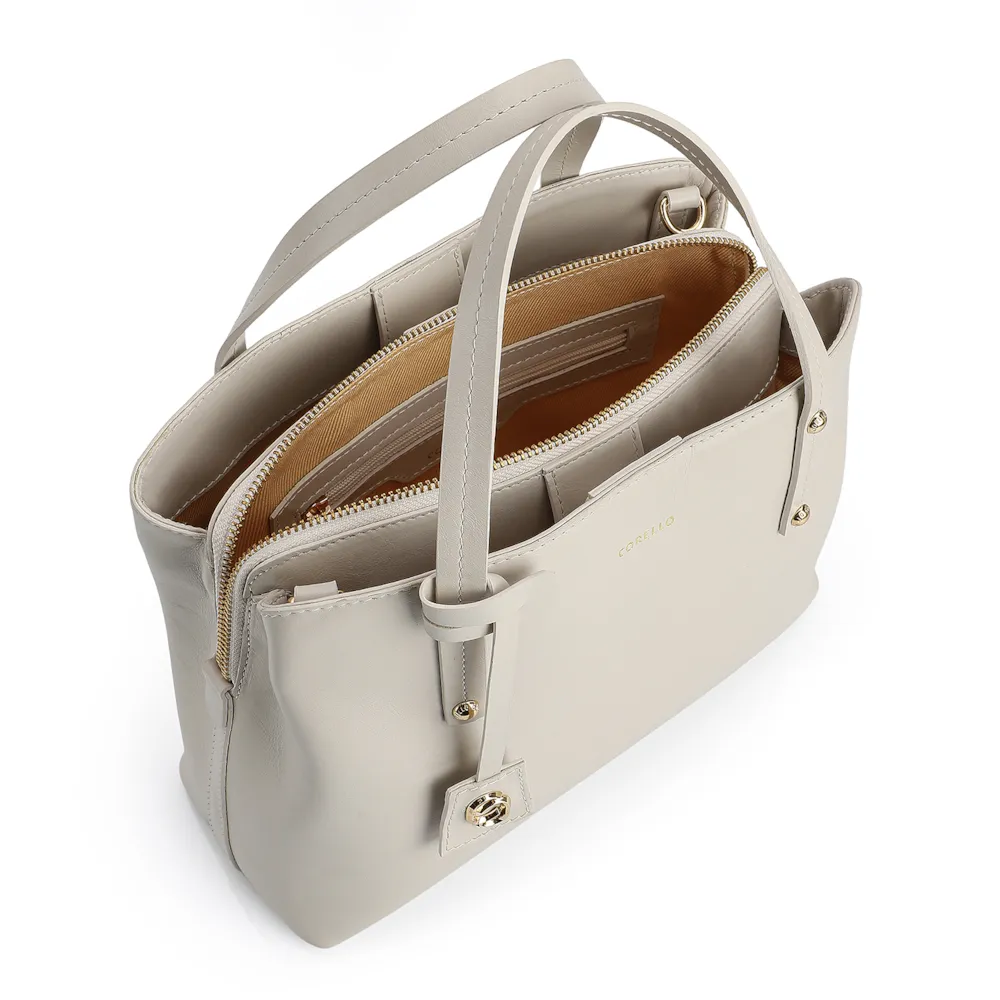 Bolsa Tote Couro Off White - imagem 5