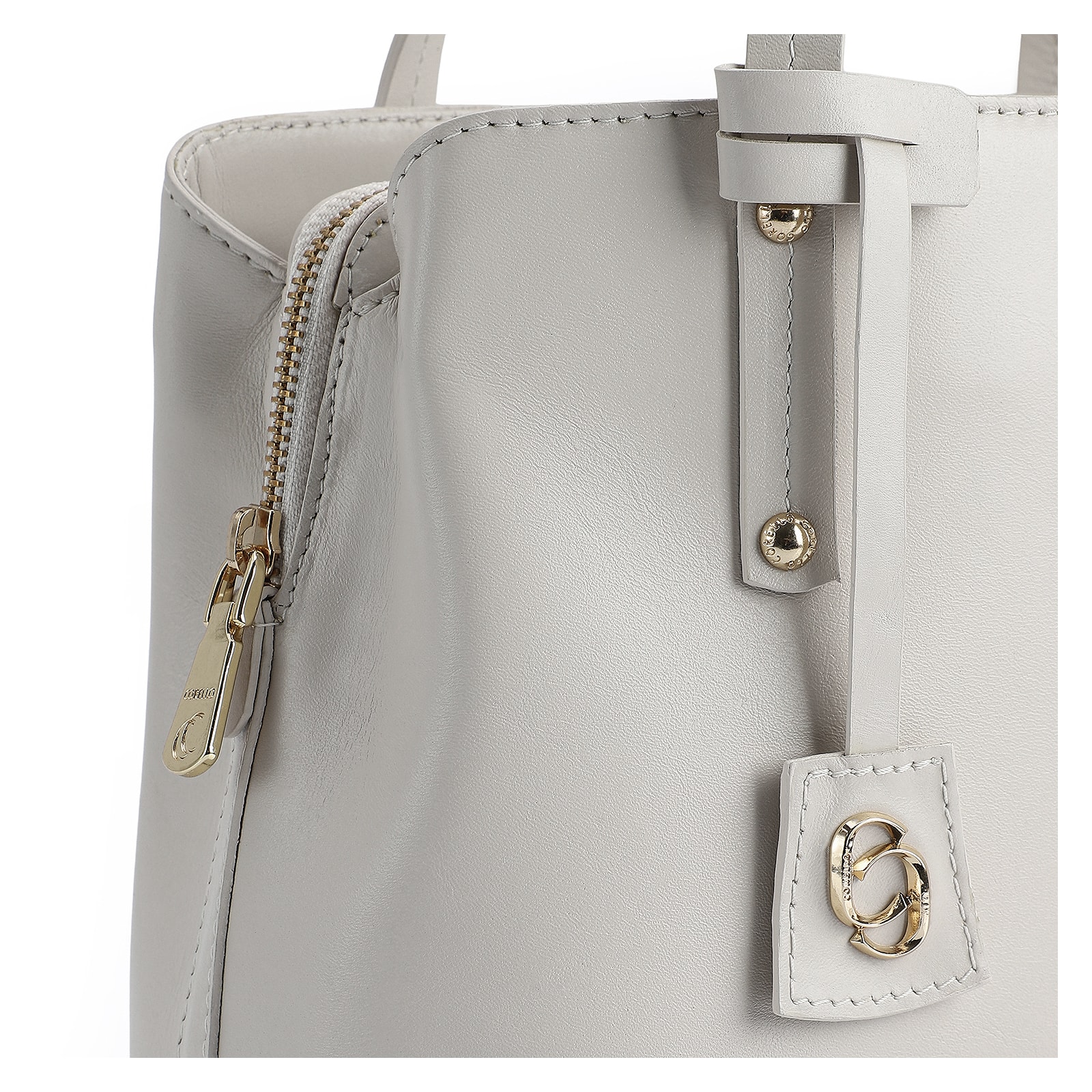 Bolsa Tote Couro Off White