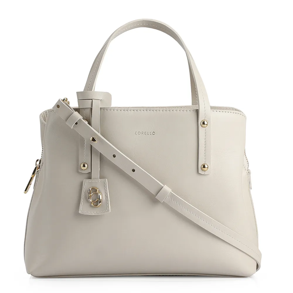 Bolsa Tote Couro Off White