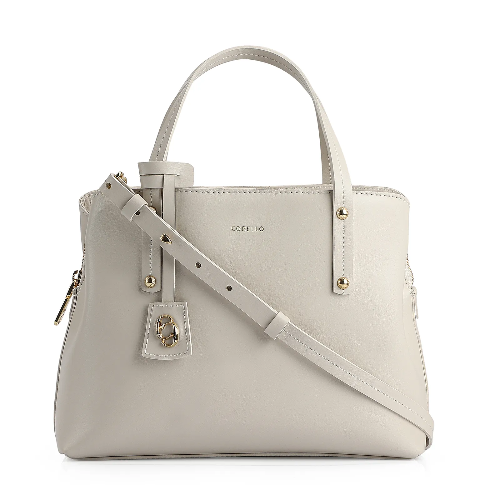 Bolsa Tote Couro Off White