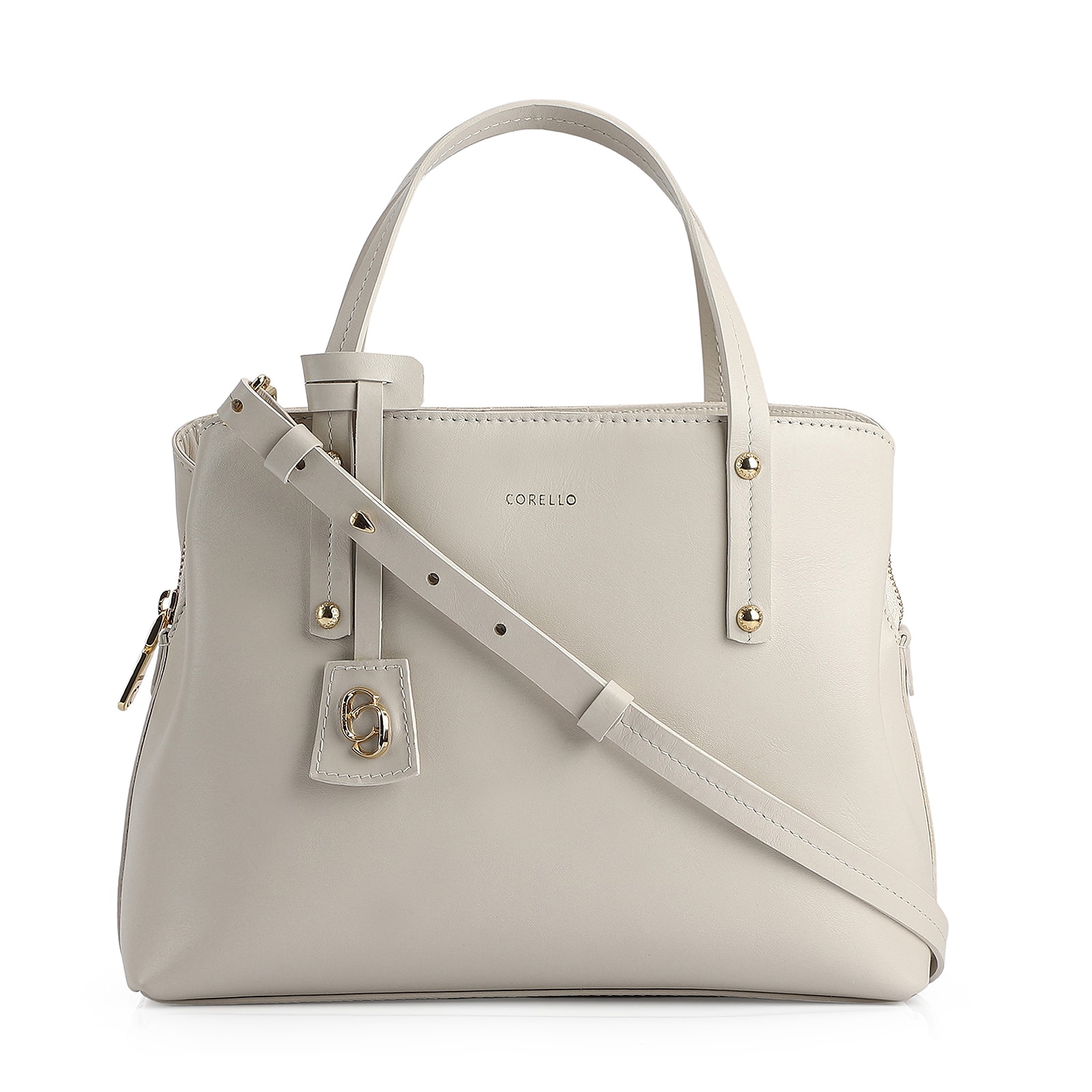 Bolsa Tote Couro Off White