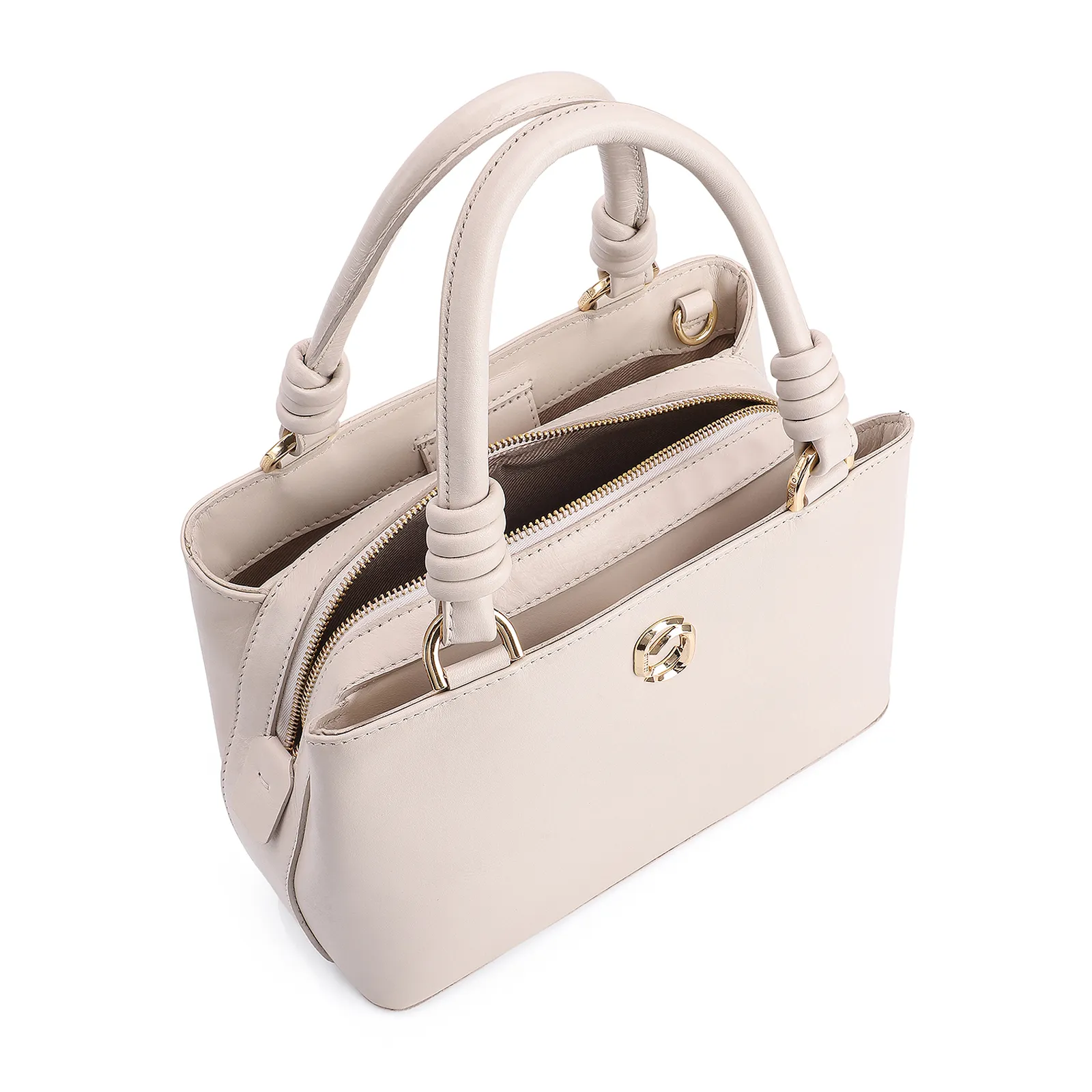 Bolsa Tote Couro Off White