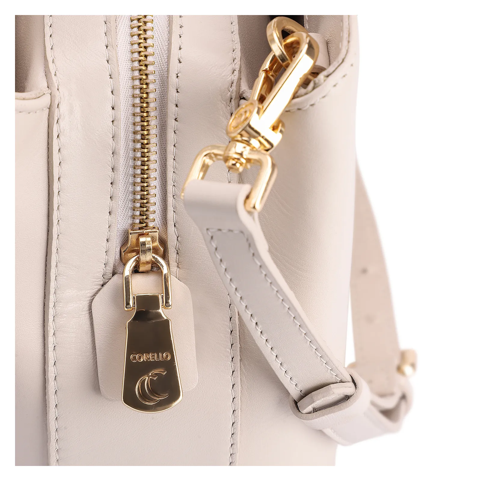 Bolsa Tote Couro Off White