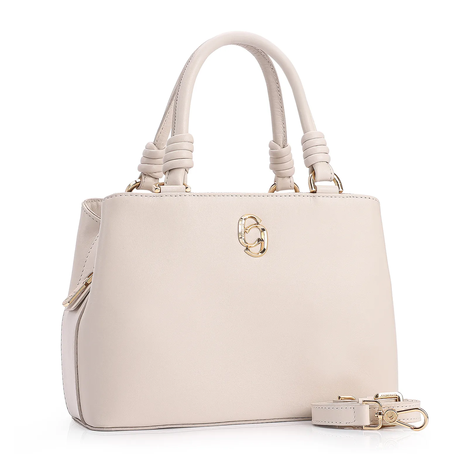 Bolsa Tote Couro Off White