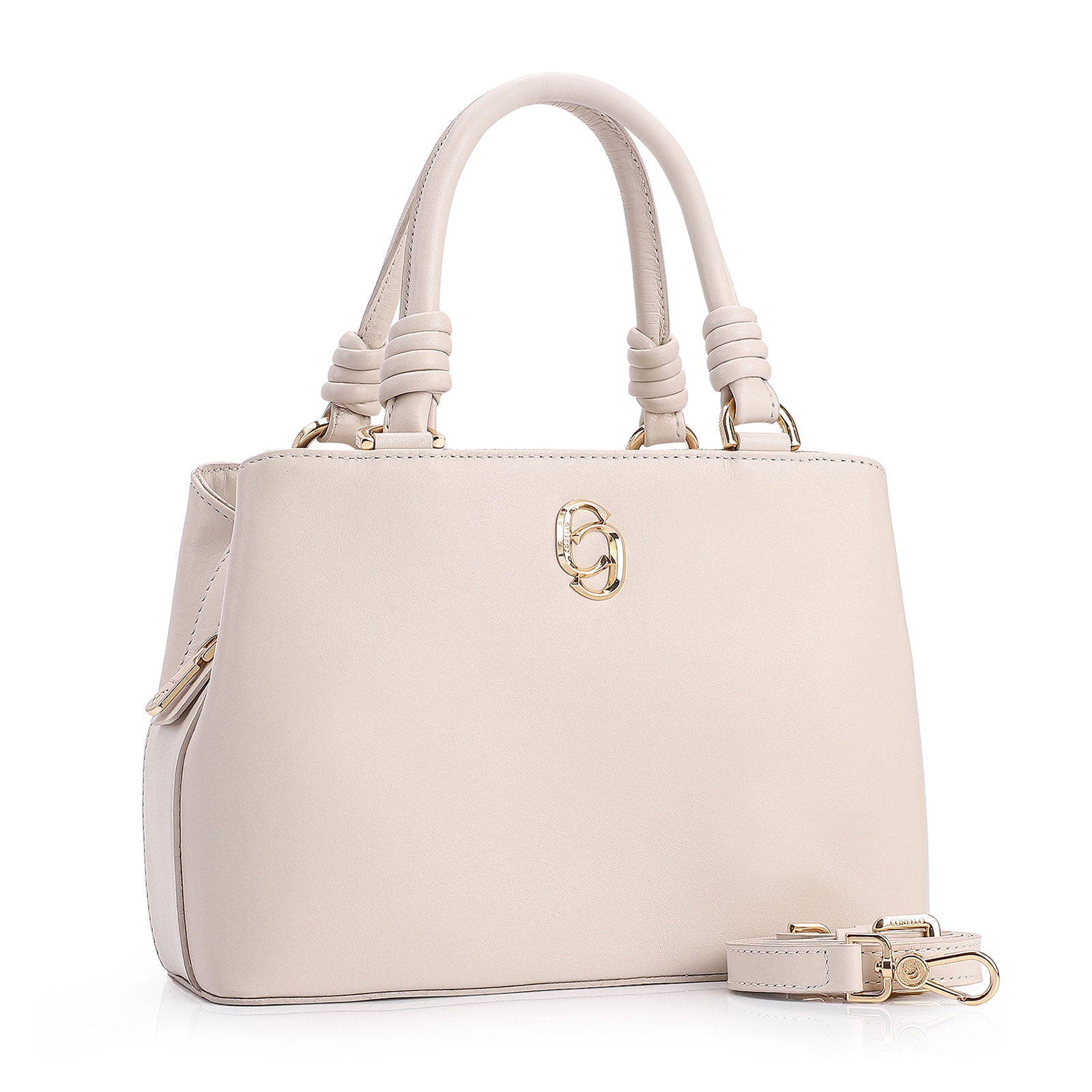 Bolsa Tote Couro Off White
