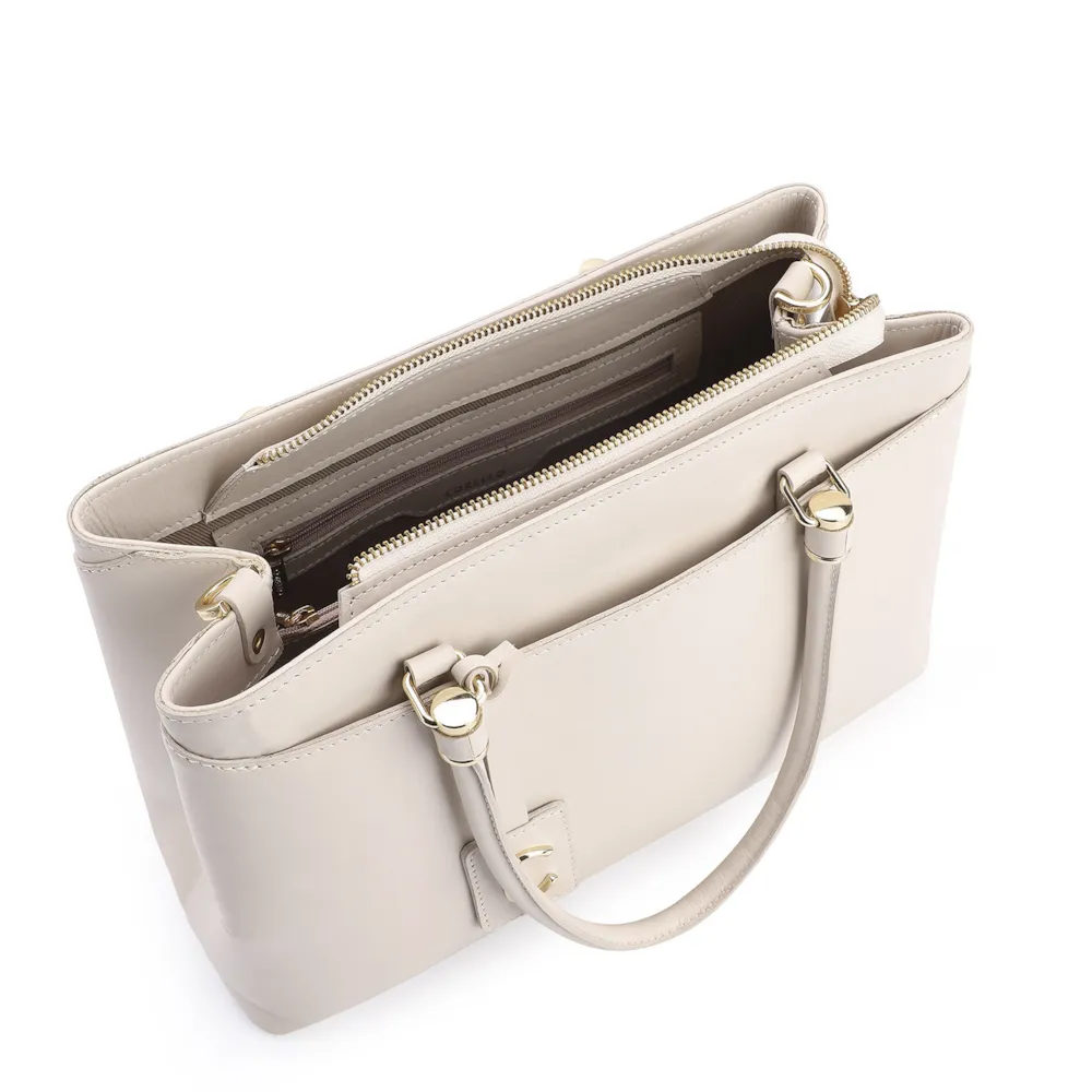 Bolsa Tote Couro Off White - imagem 4
