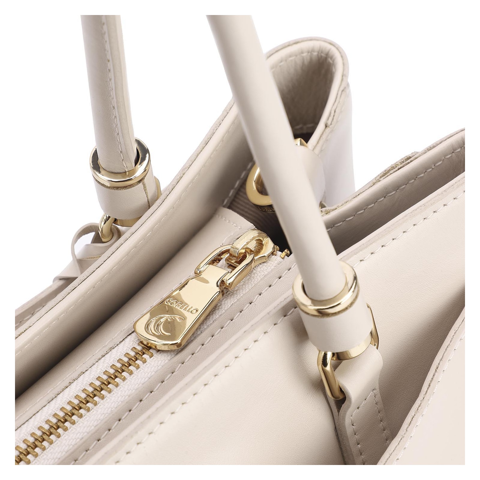 Bolsa Tote Couro Off White