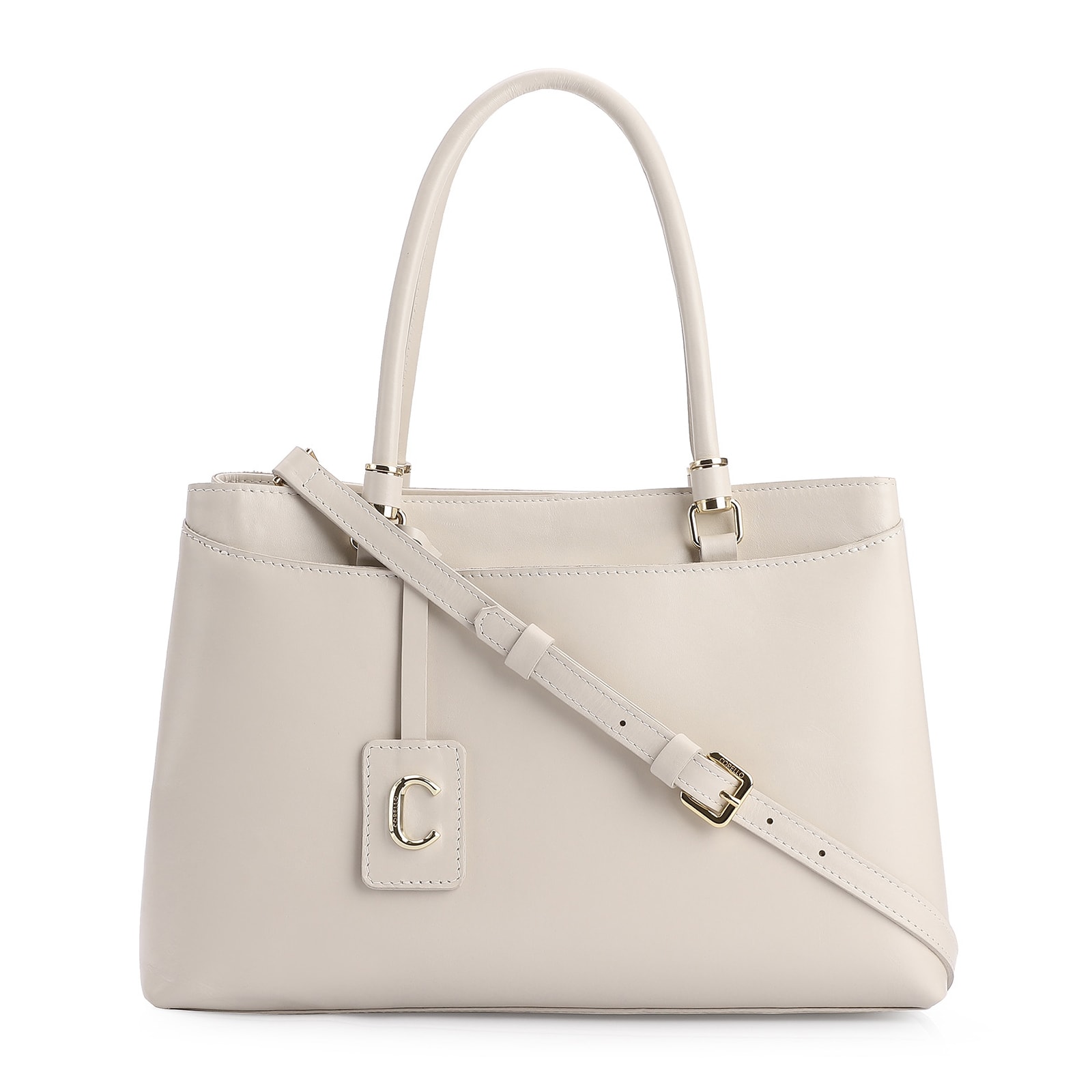 Bolsa Tote Couro Off White