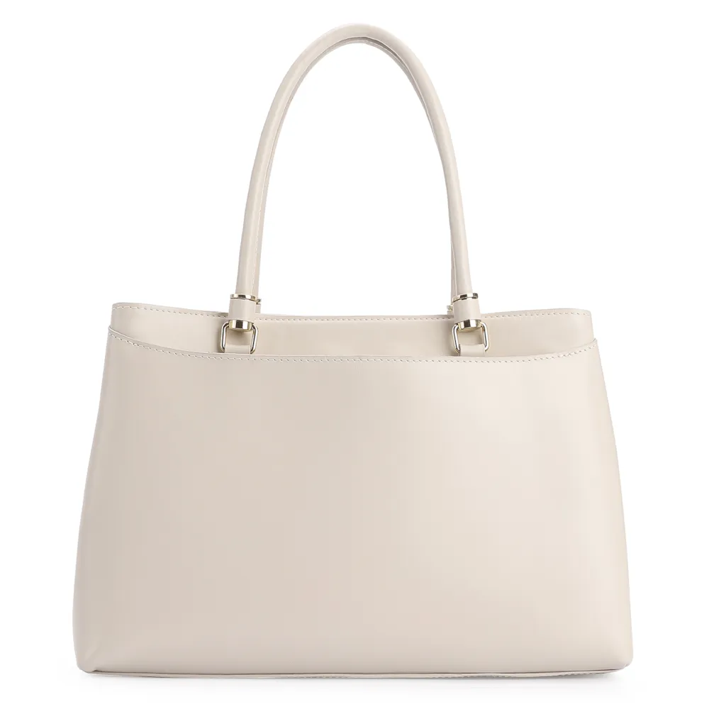 Bolsa Tote Couro Off White - imagem 3