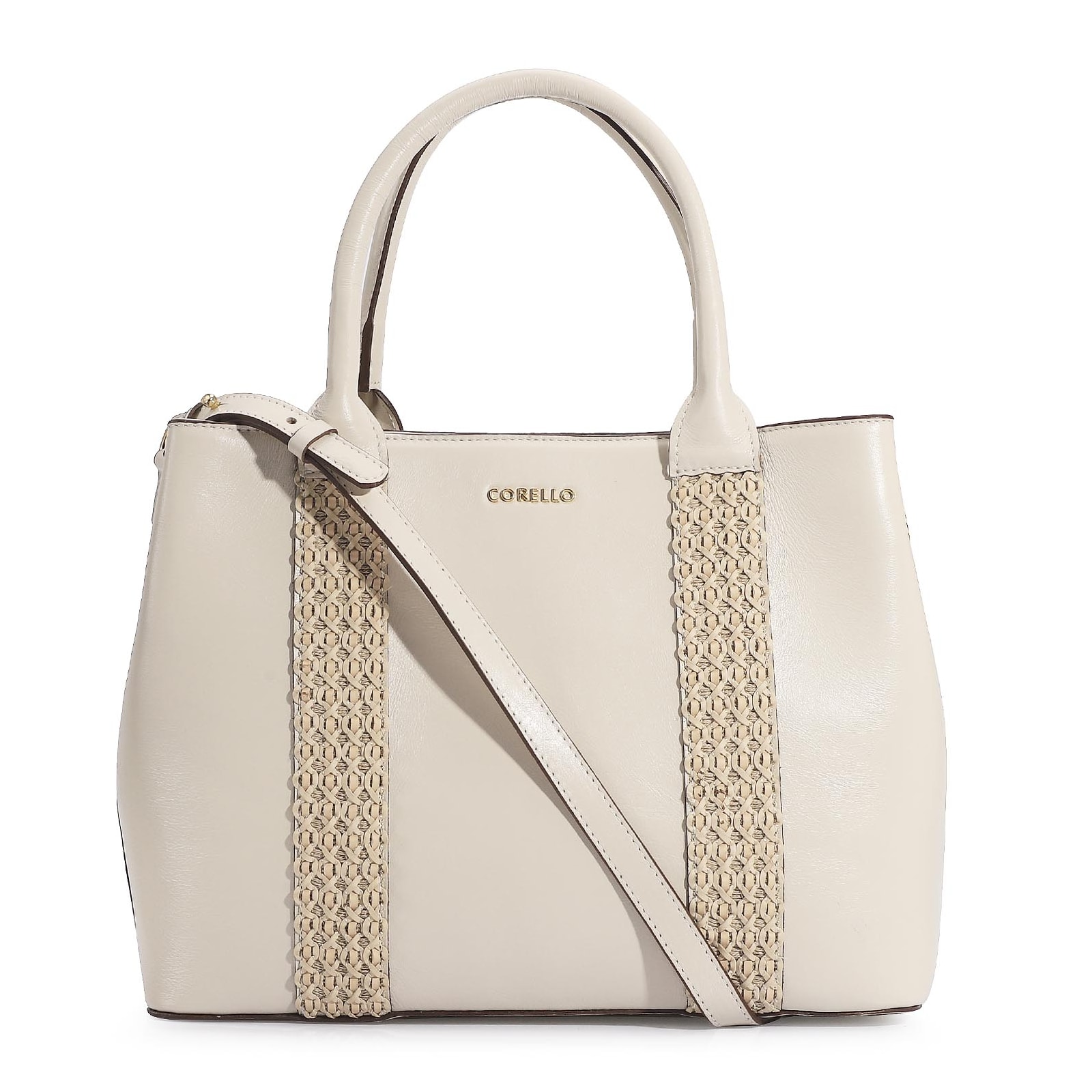 Bolsa Tote Couro Off White