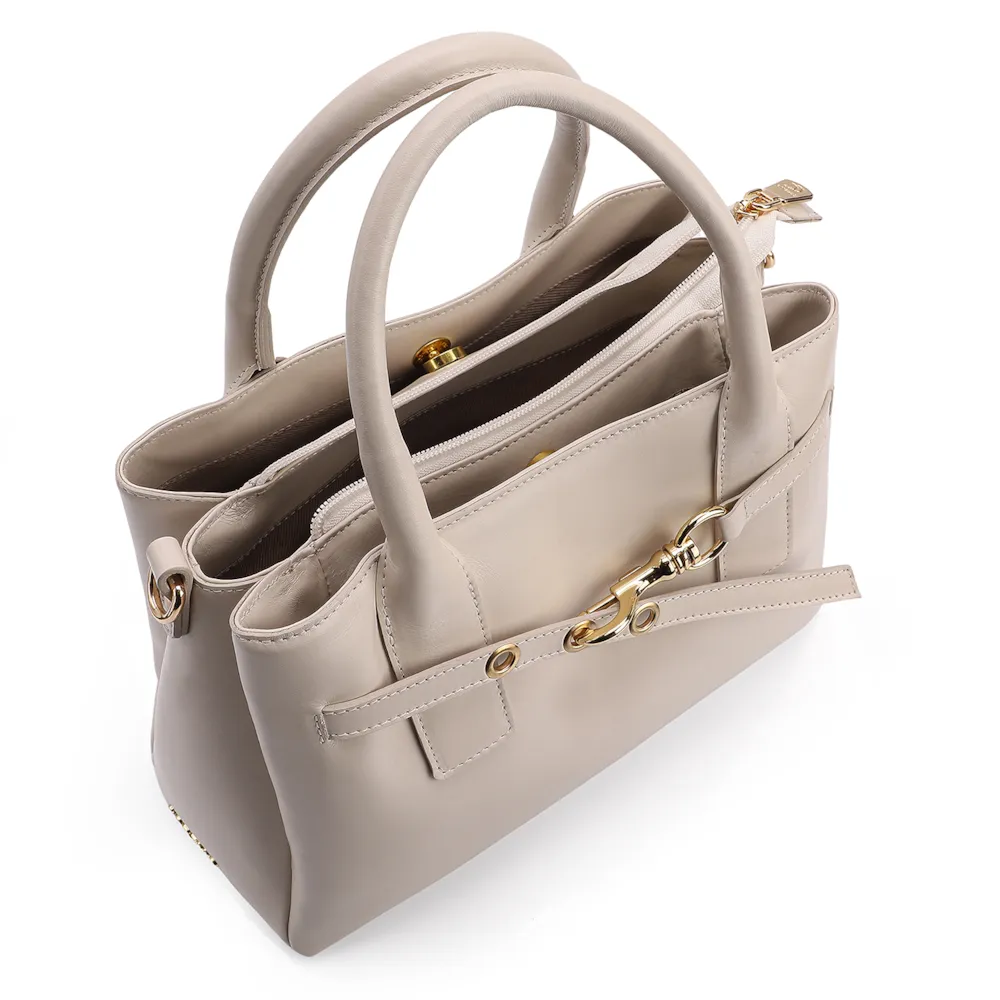 Bolsa Tote Couro Off White - imagem 4