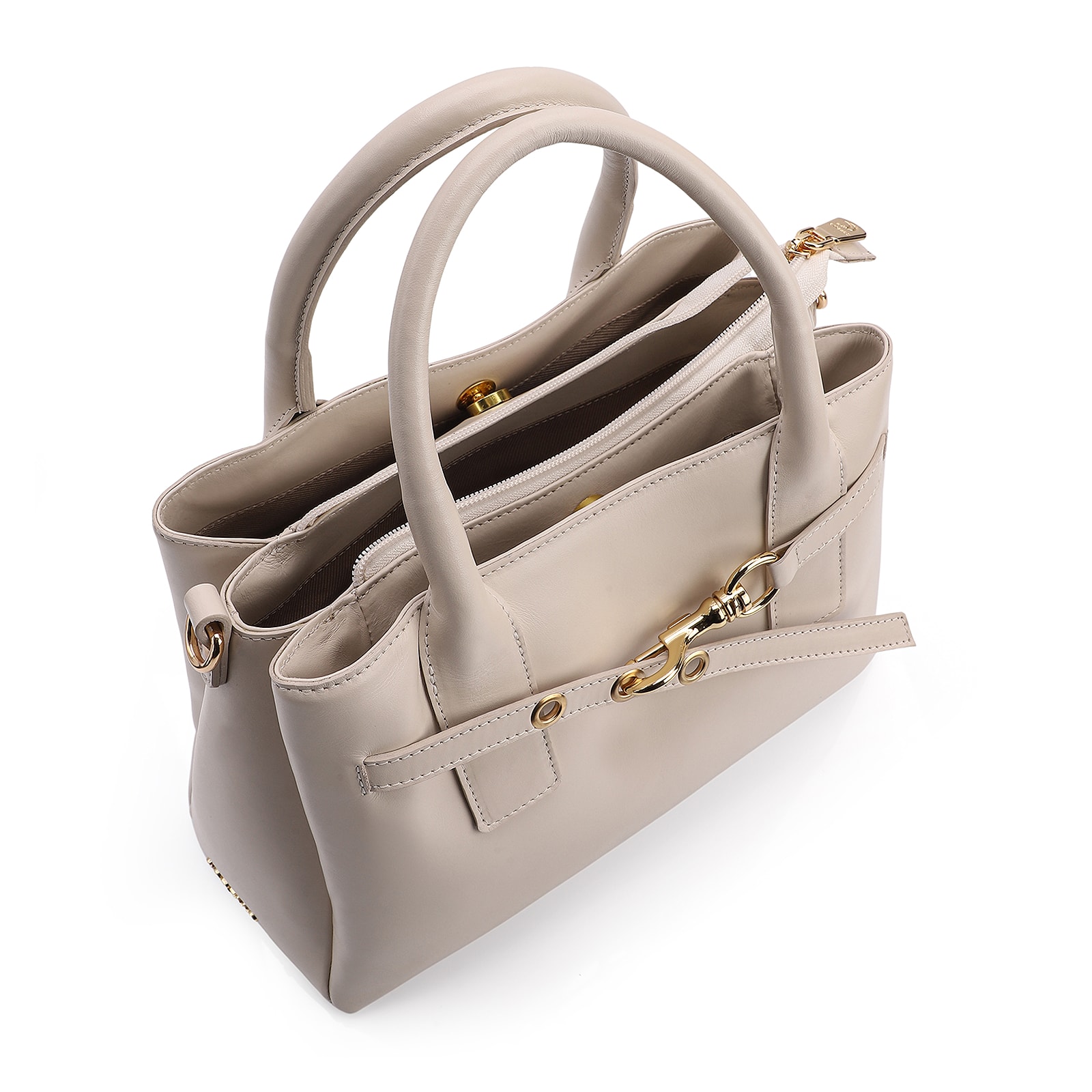 Bolsa Tote Couro Off White
