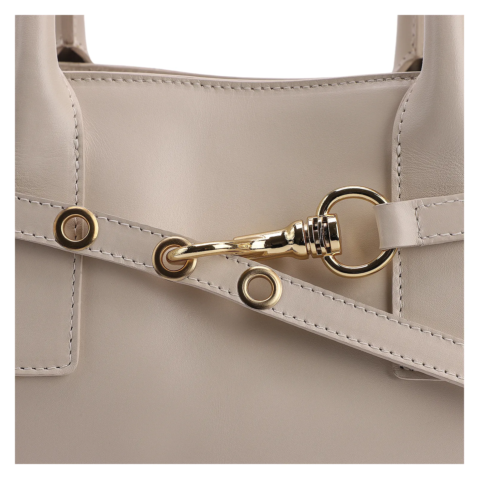 Bolsa Tote Couro Off White