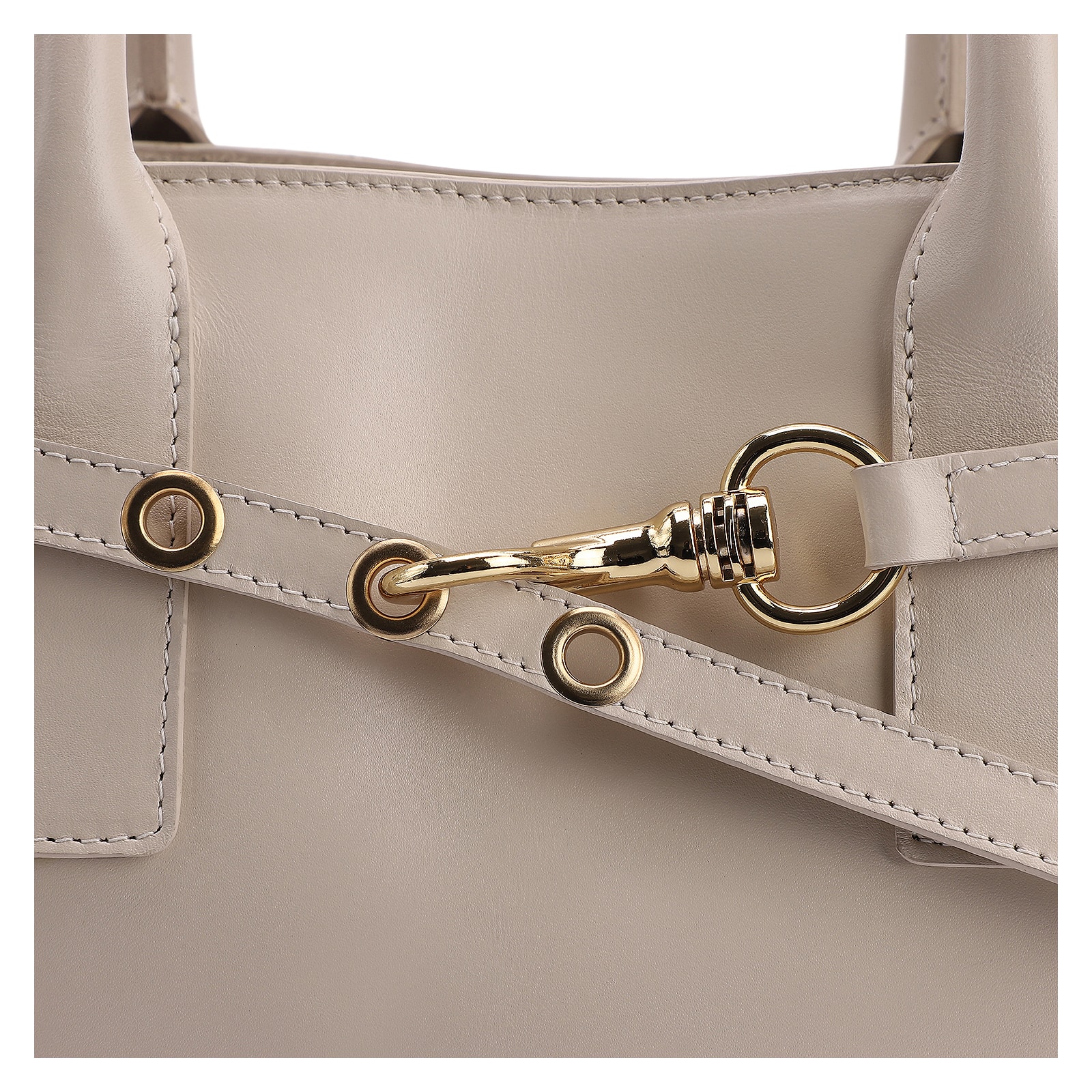 Bolsa Tote Couro Off White