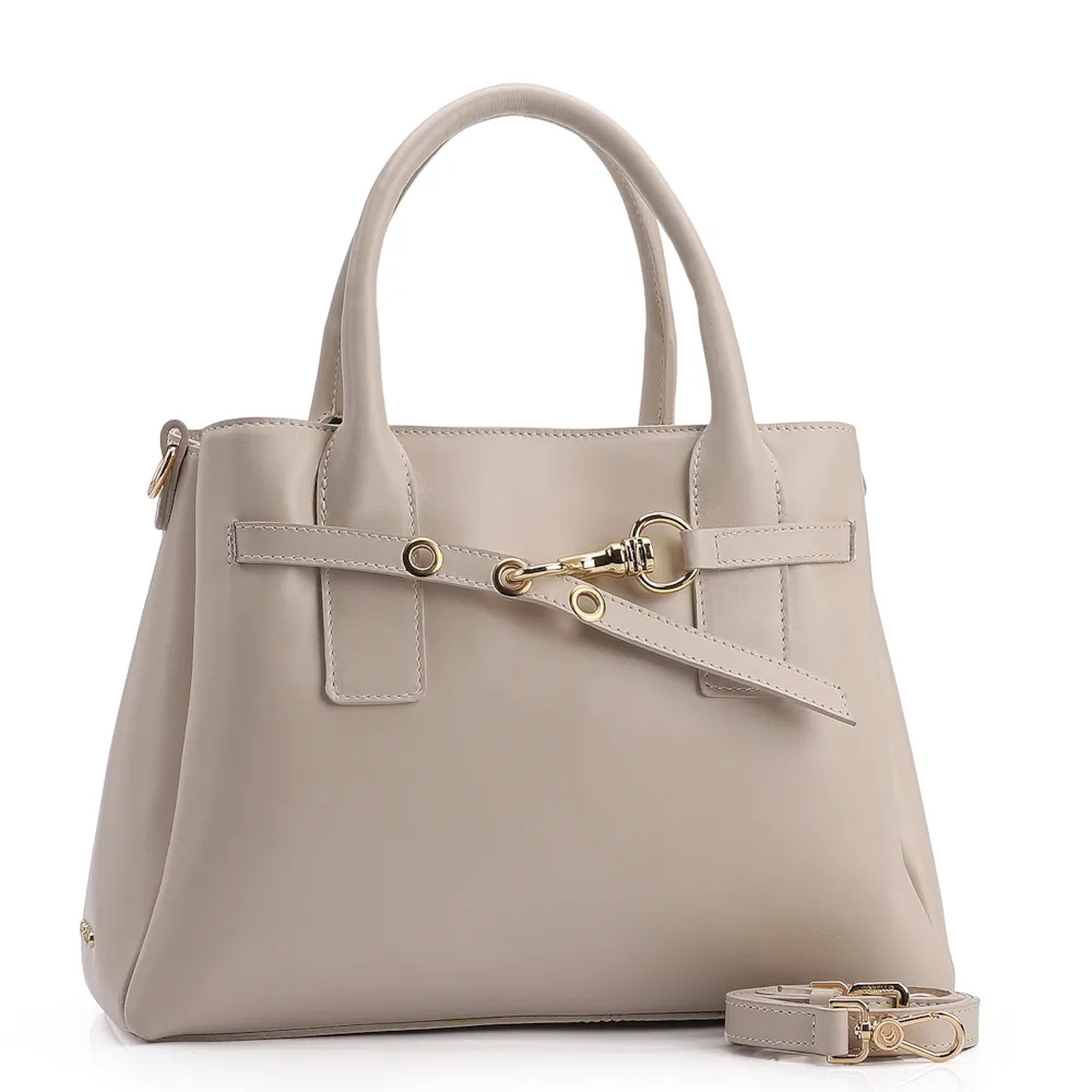 Bolsa Tote Couro Off White - imagem 2