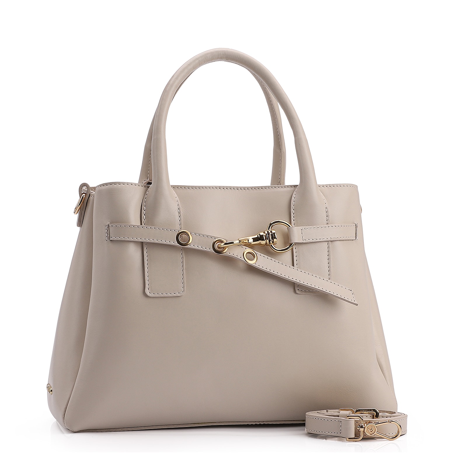 Bolsa Tote Couro Off White