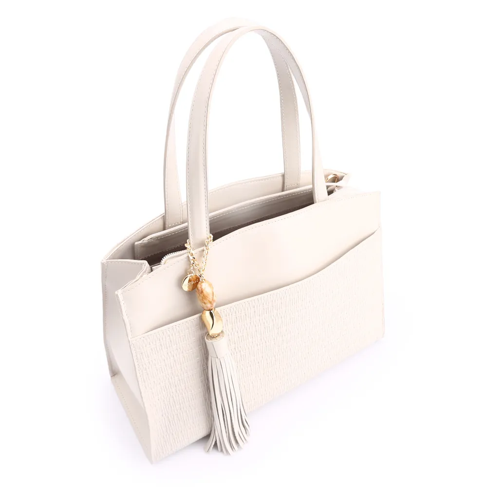 Bolsa Tote Couro Off White - imagem 5