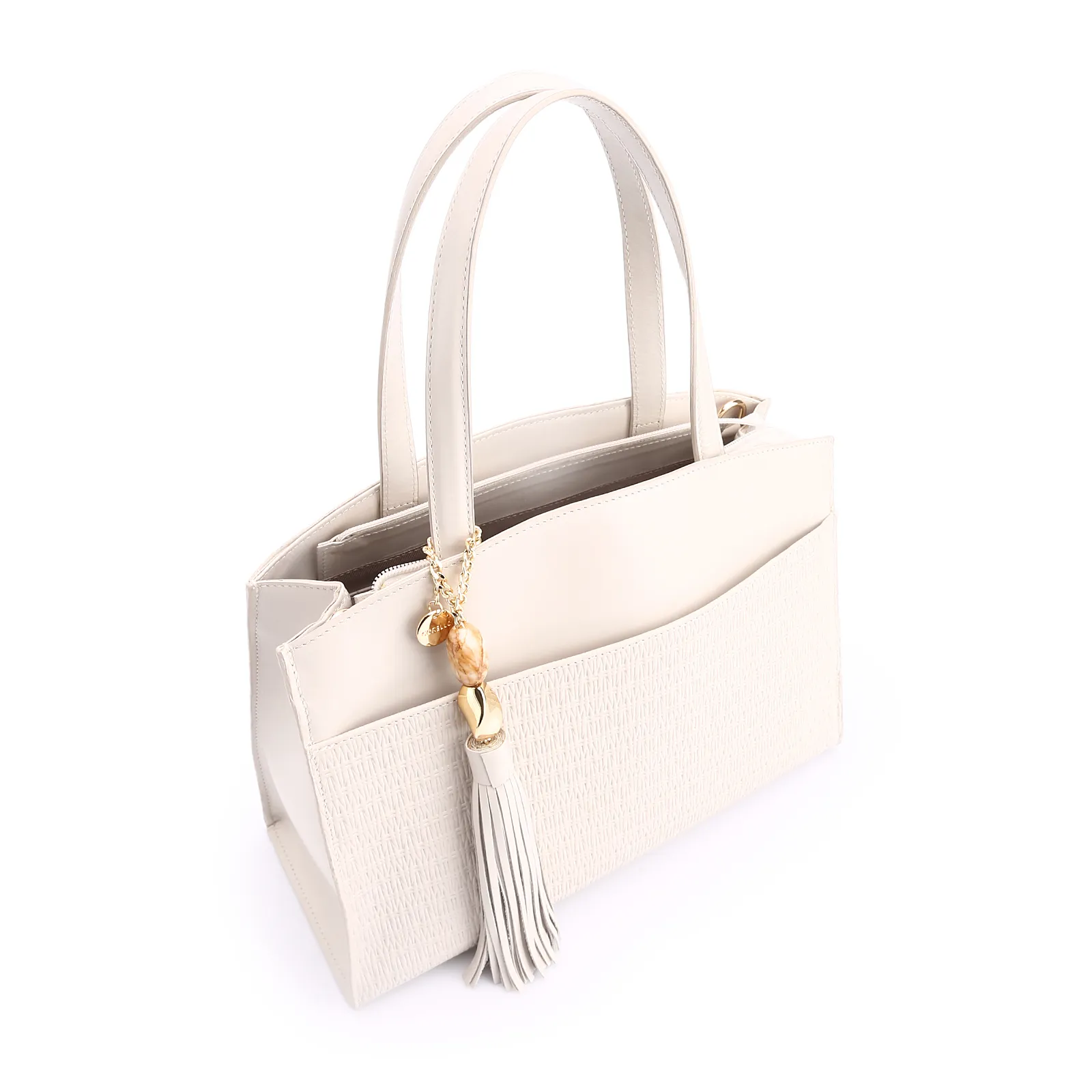 Bolsa Tote Couro Off White