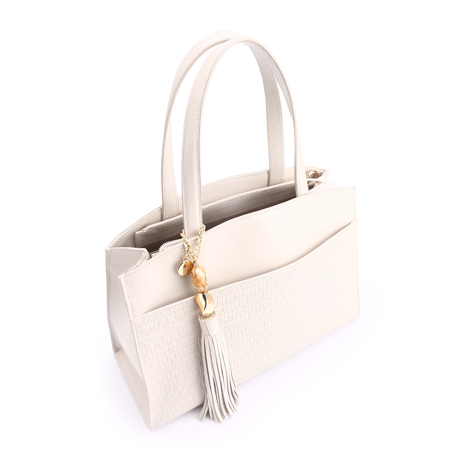 Bolsa Tote Couro Off White