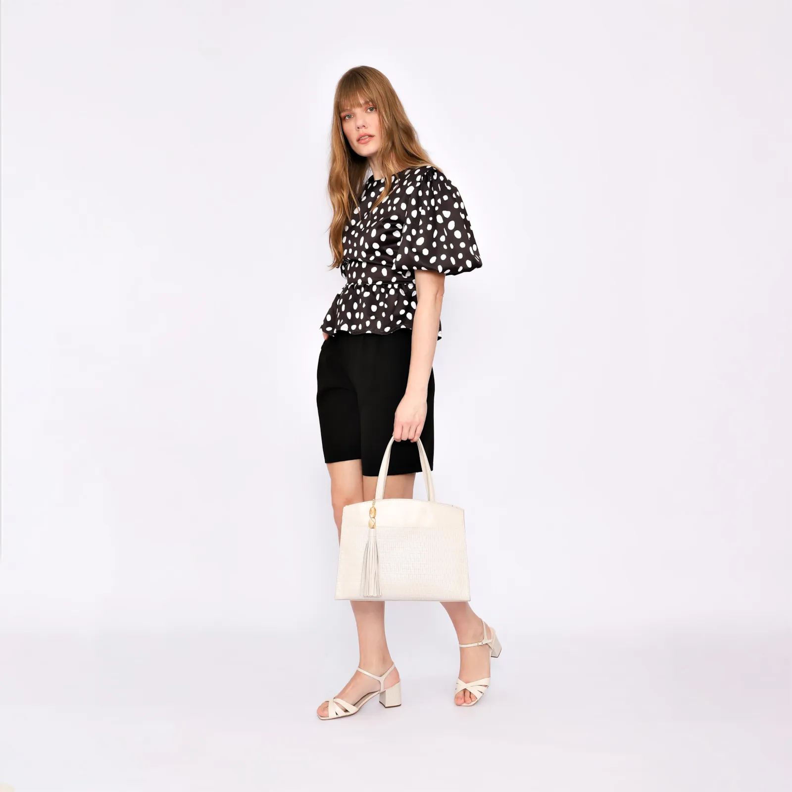 Bolsa Tote Couro Off White