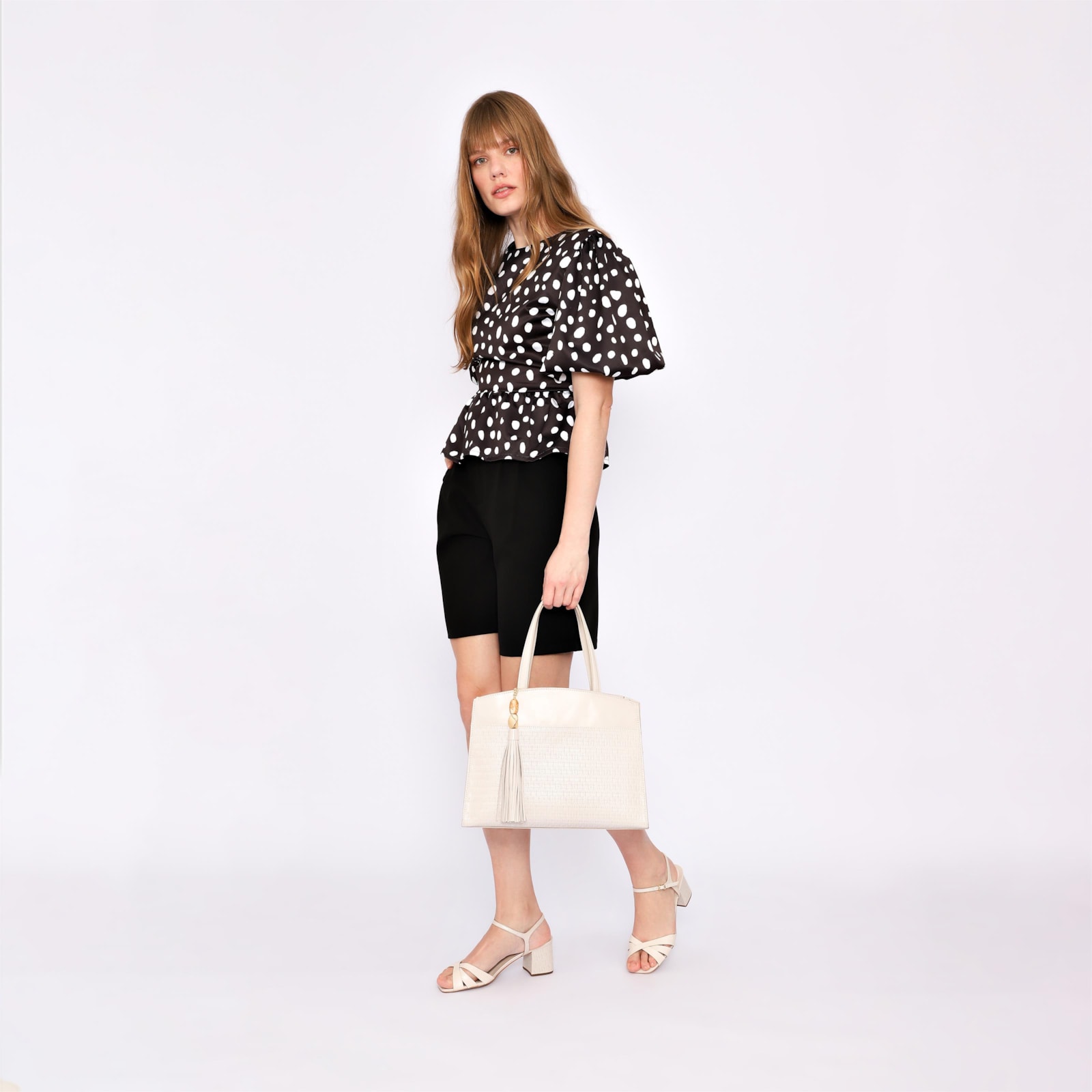 Bolsa Tote Couro Off White