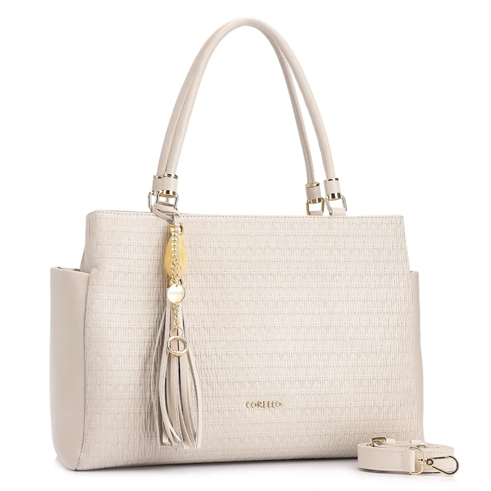 Bolsa Tote Couro Off White - imagem 2