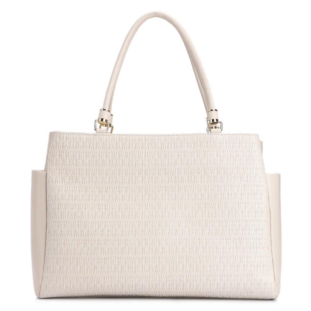 Bolsa Tote Couro Off White - imagem 3