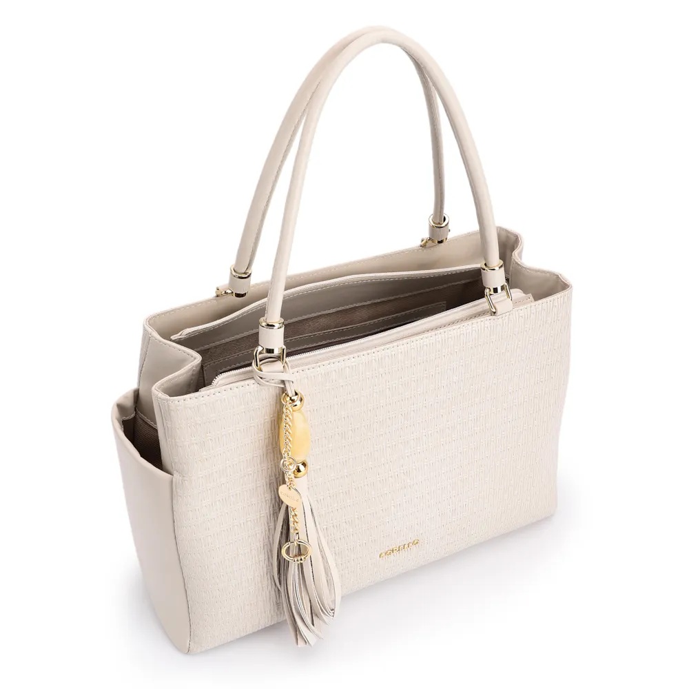 Bolsa Tote Couro Off White - imagem 4