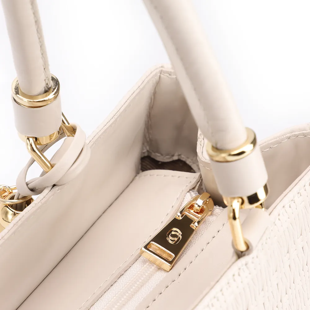 Bolsa Tote Couro Off White - imagem 5