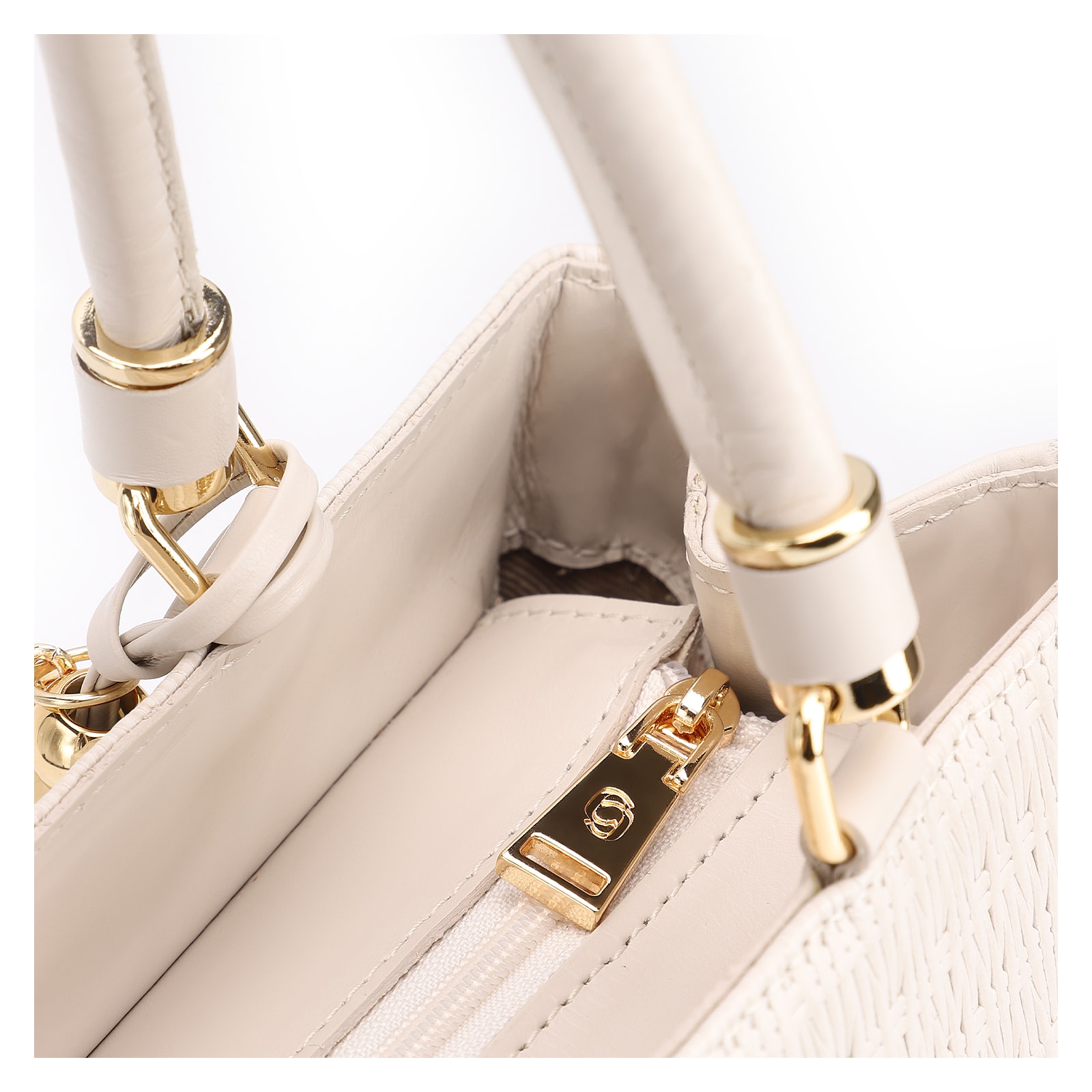Bolsa Tote Couro Off White