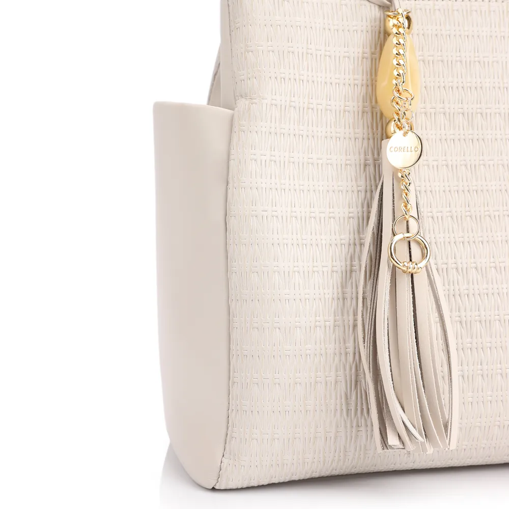 Bolsa Tote Couro Off White - imagem 8