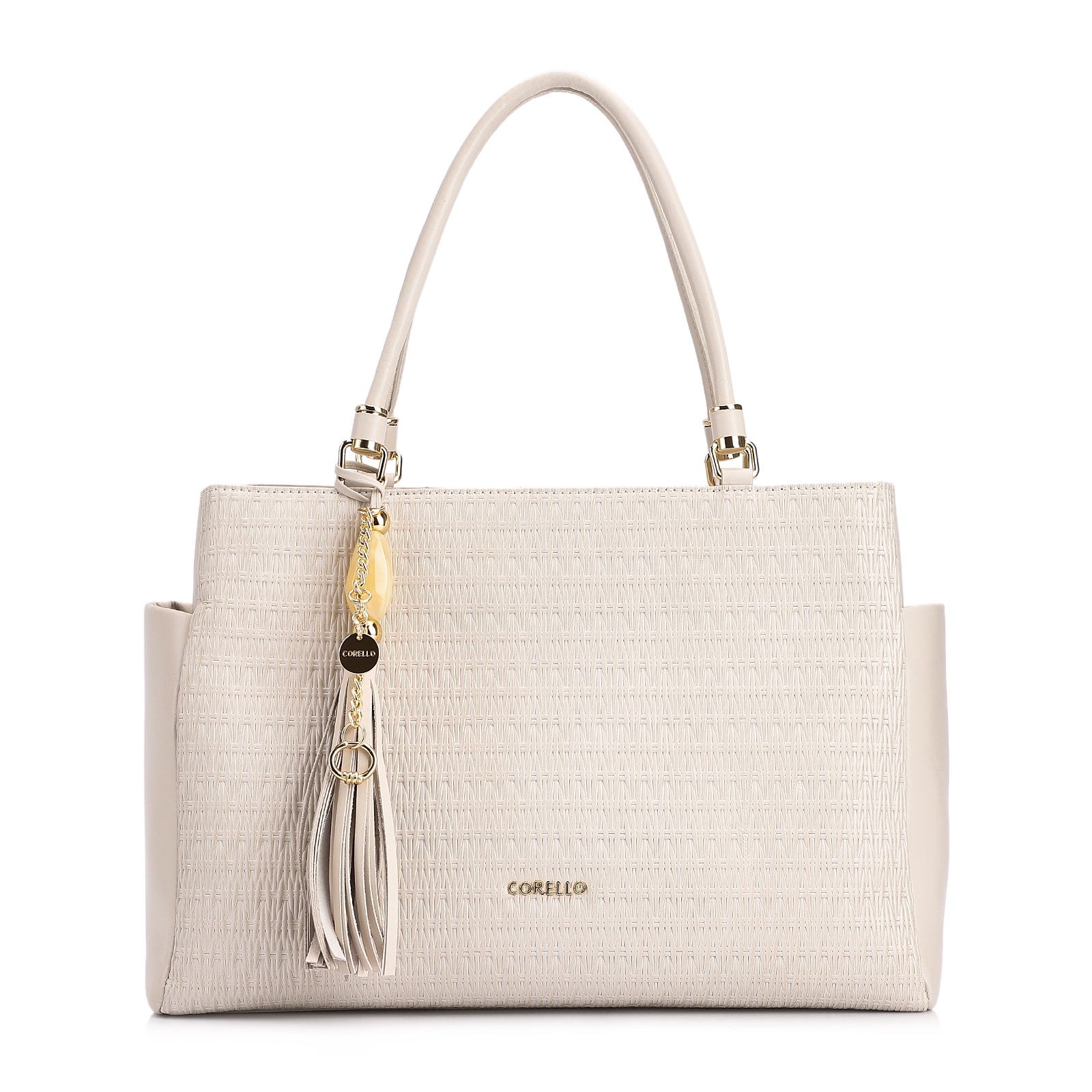 Bolsa Tote Couro Off White