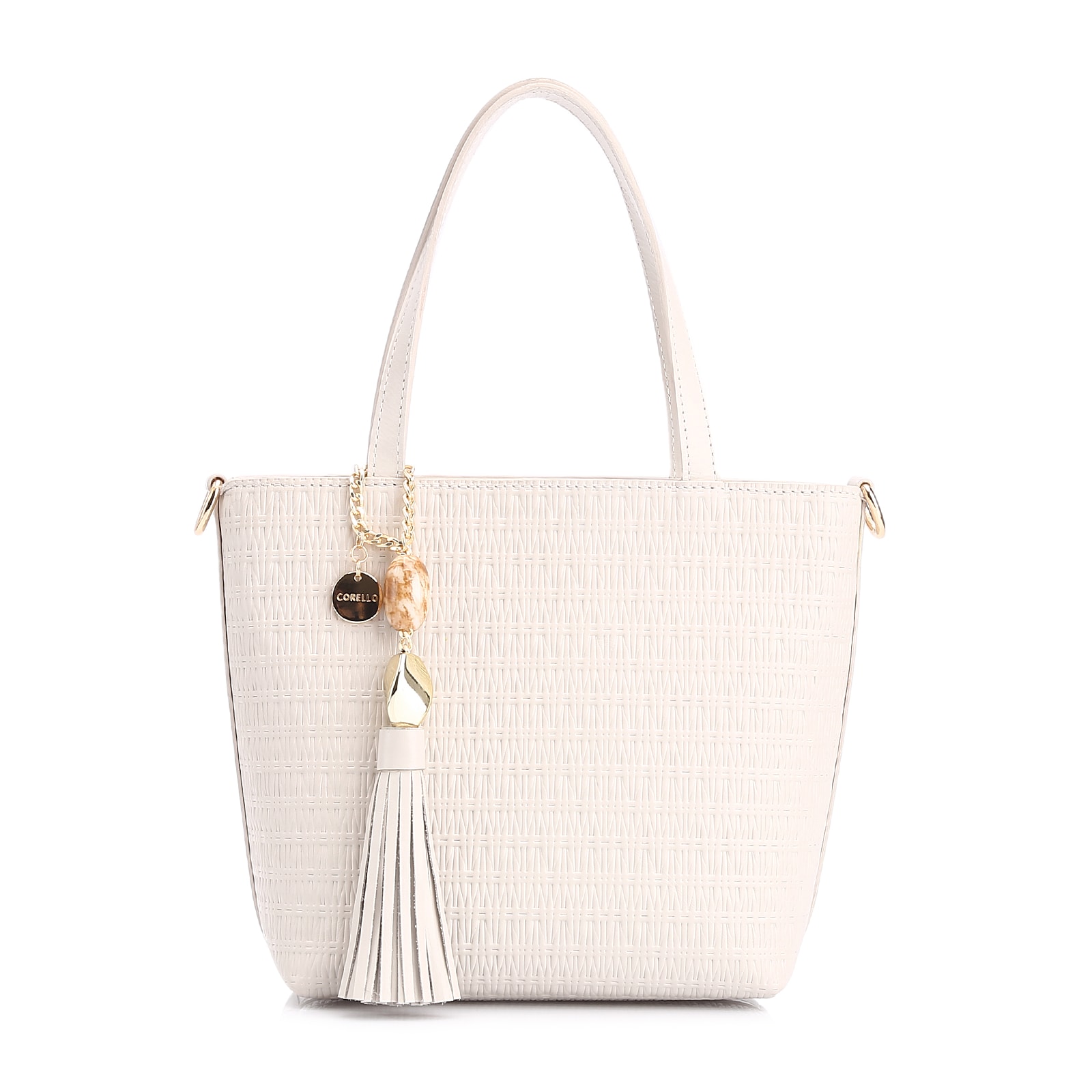 Bolsa Tote Couro Off White
