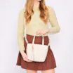 Bolsa Tote Couro Off White - imagem 2