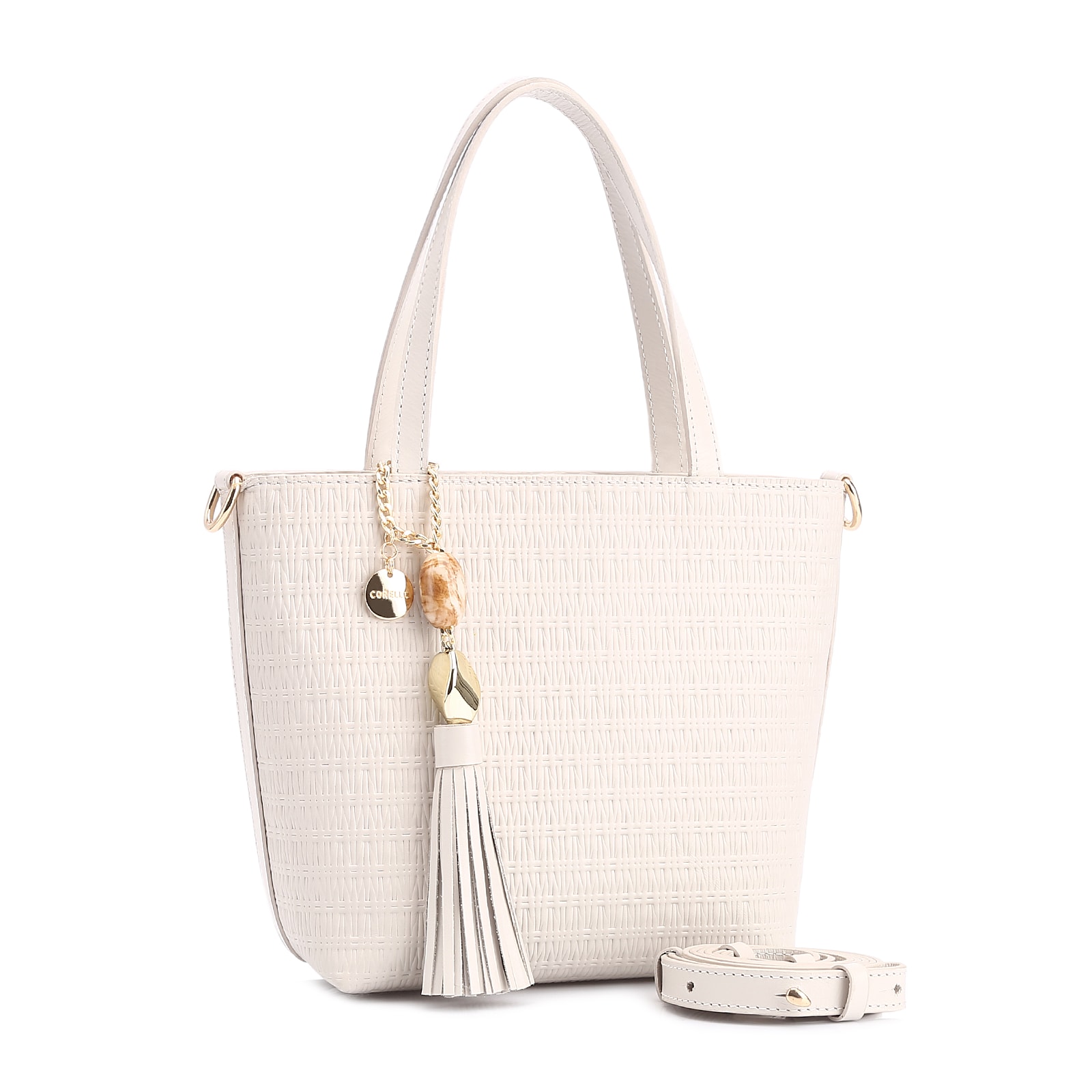Bolsa Tote Couro Off White