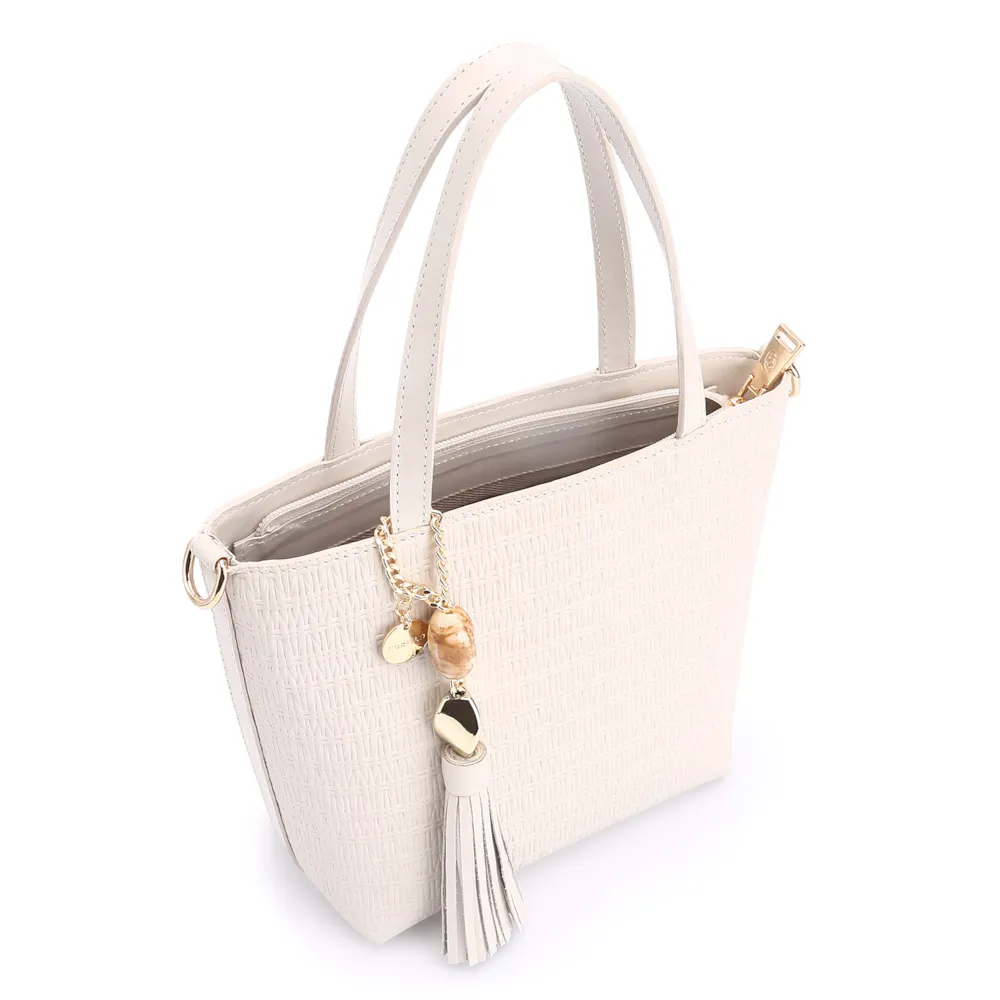 Bolsa Tote Couro Off White - imagem 5