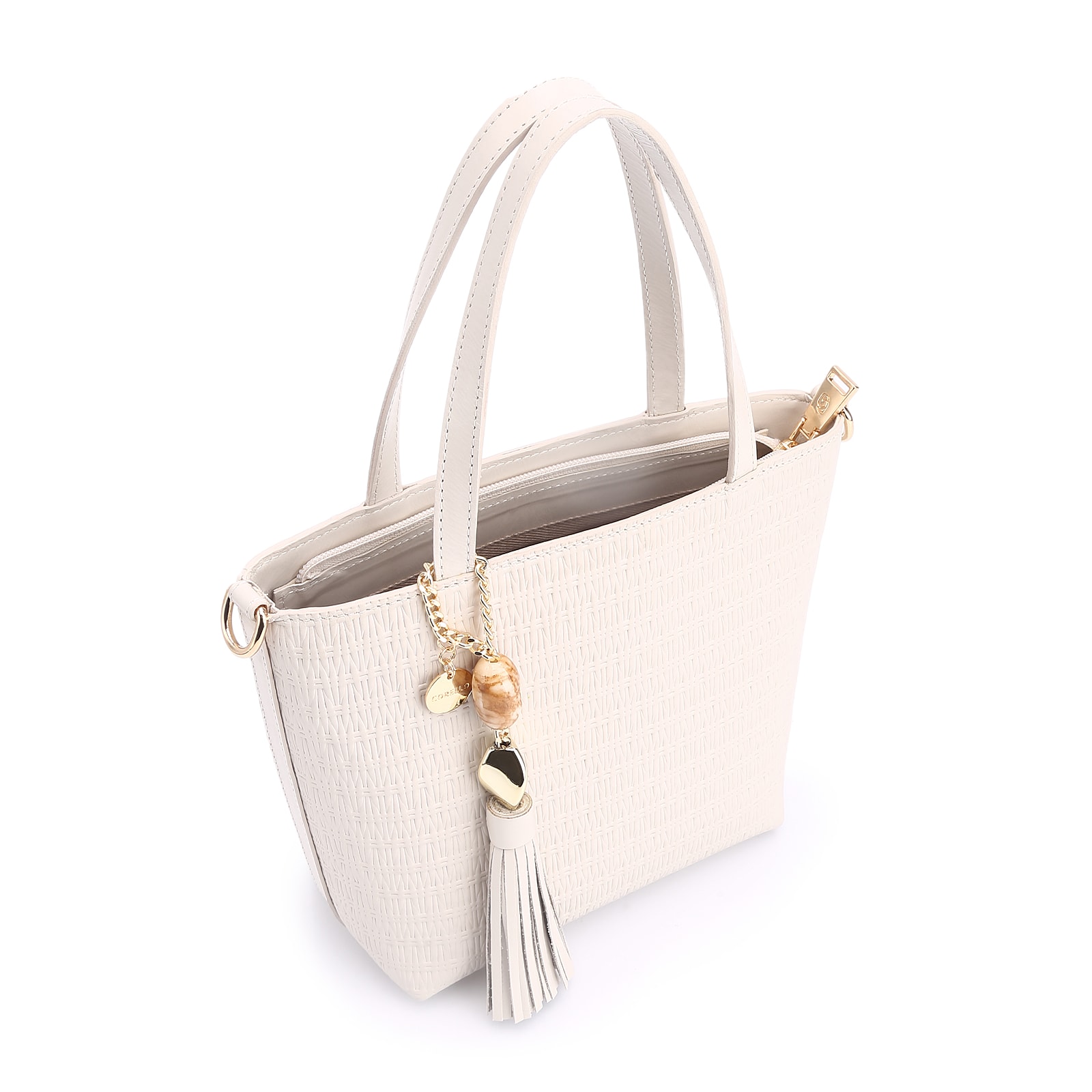 Bolsa Tote Couro Off White