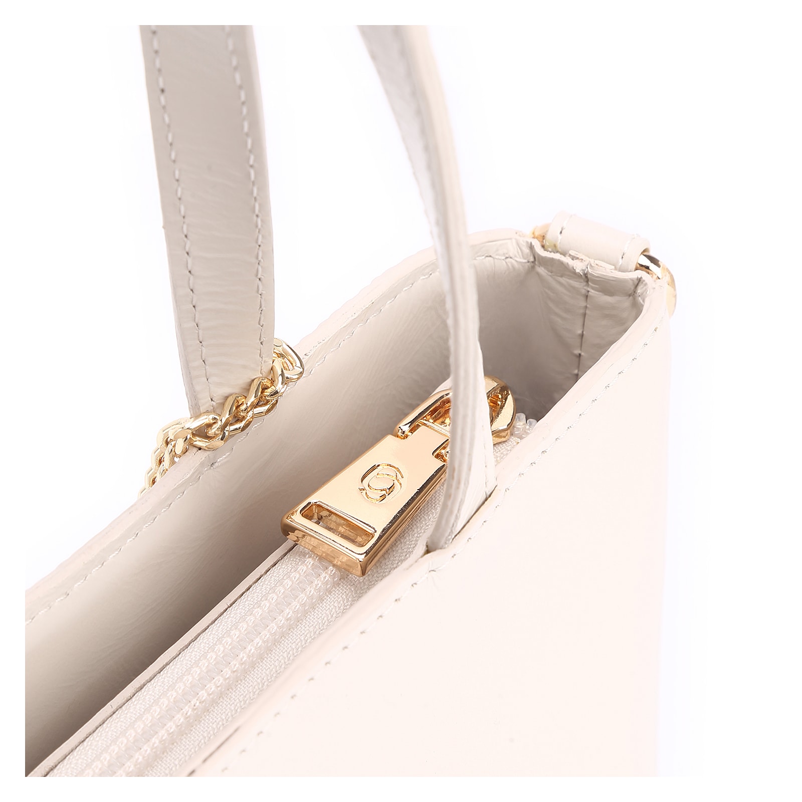 Bolsa Tote Couro Off White