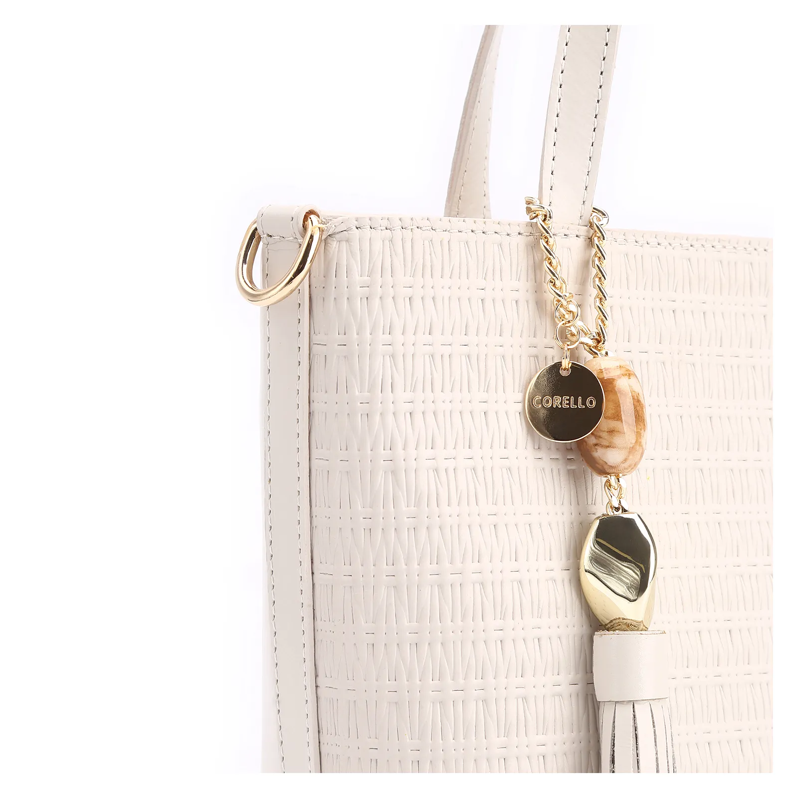 Bolsa Tote Couro Off White