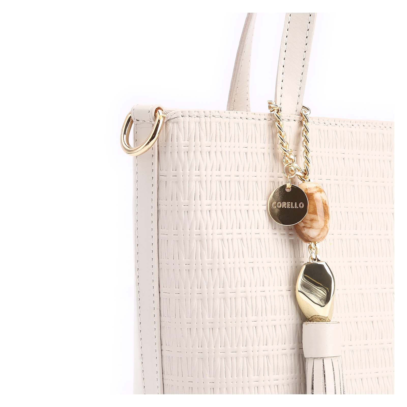 Bolsa Tote Couro Off White