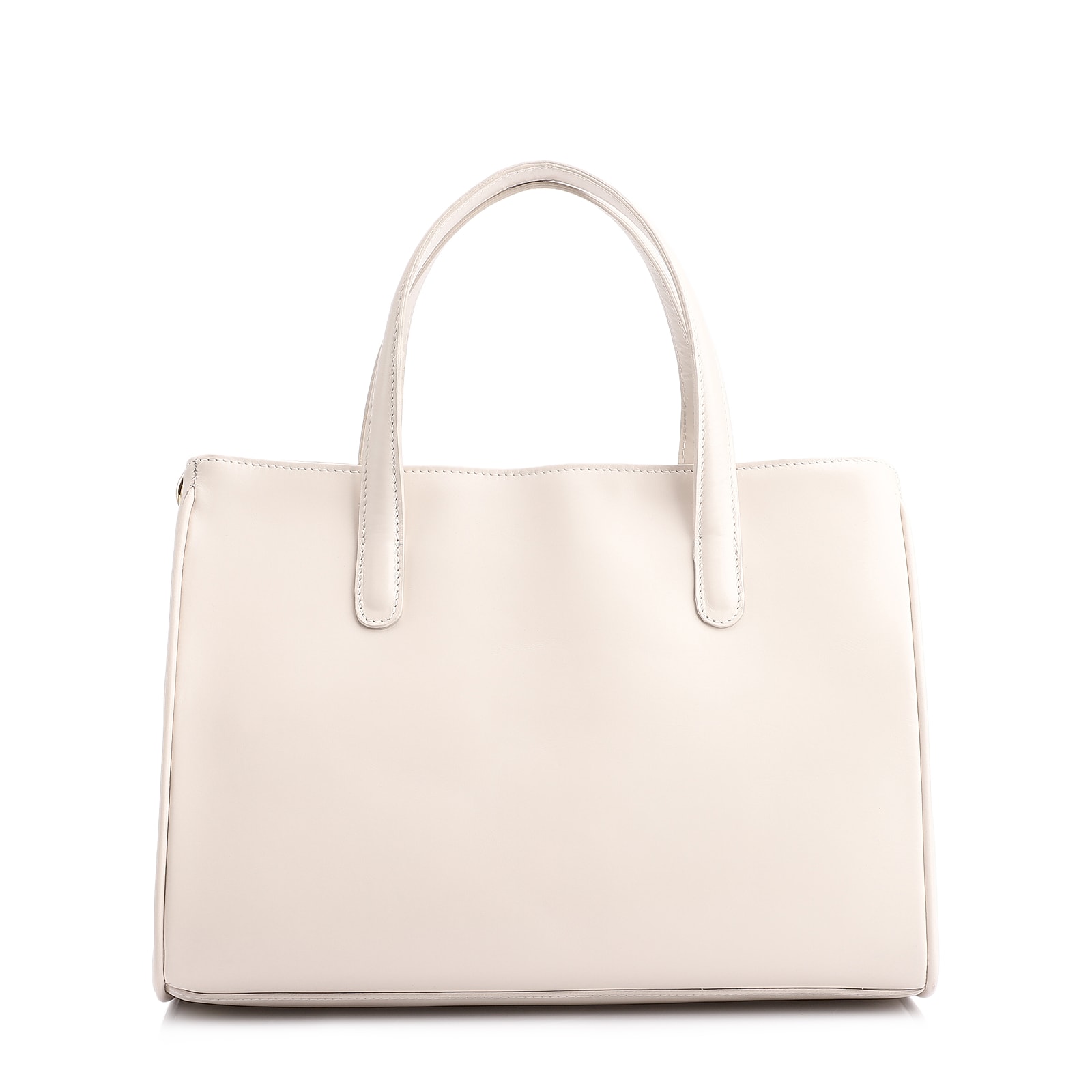 Bolsa Tote Couro Off White