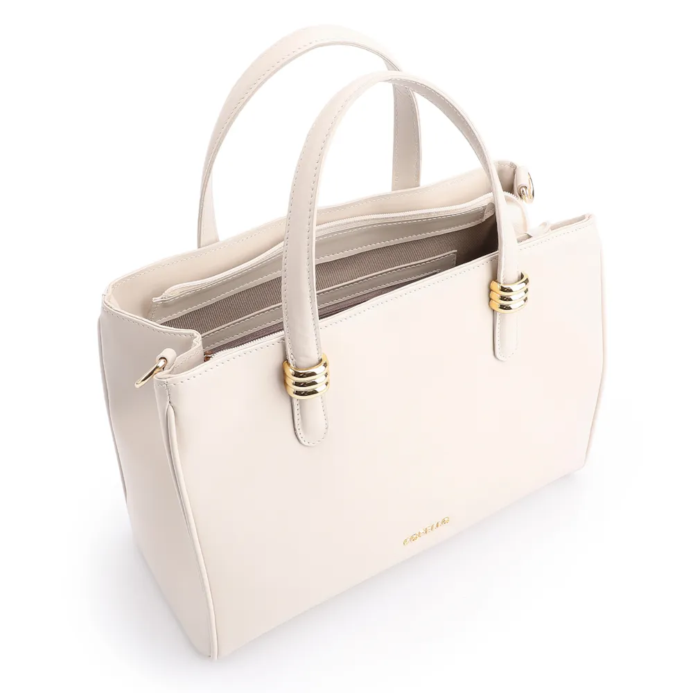 Bolsa Tote Couro Off White - imagem 4